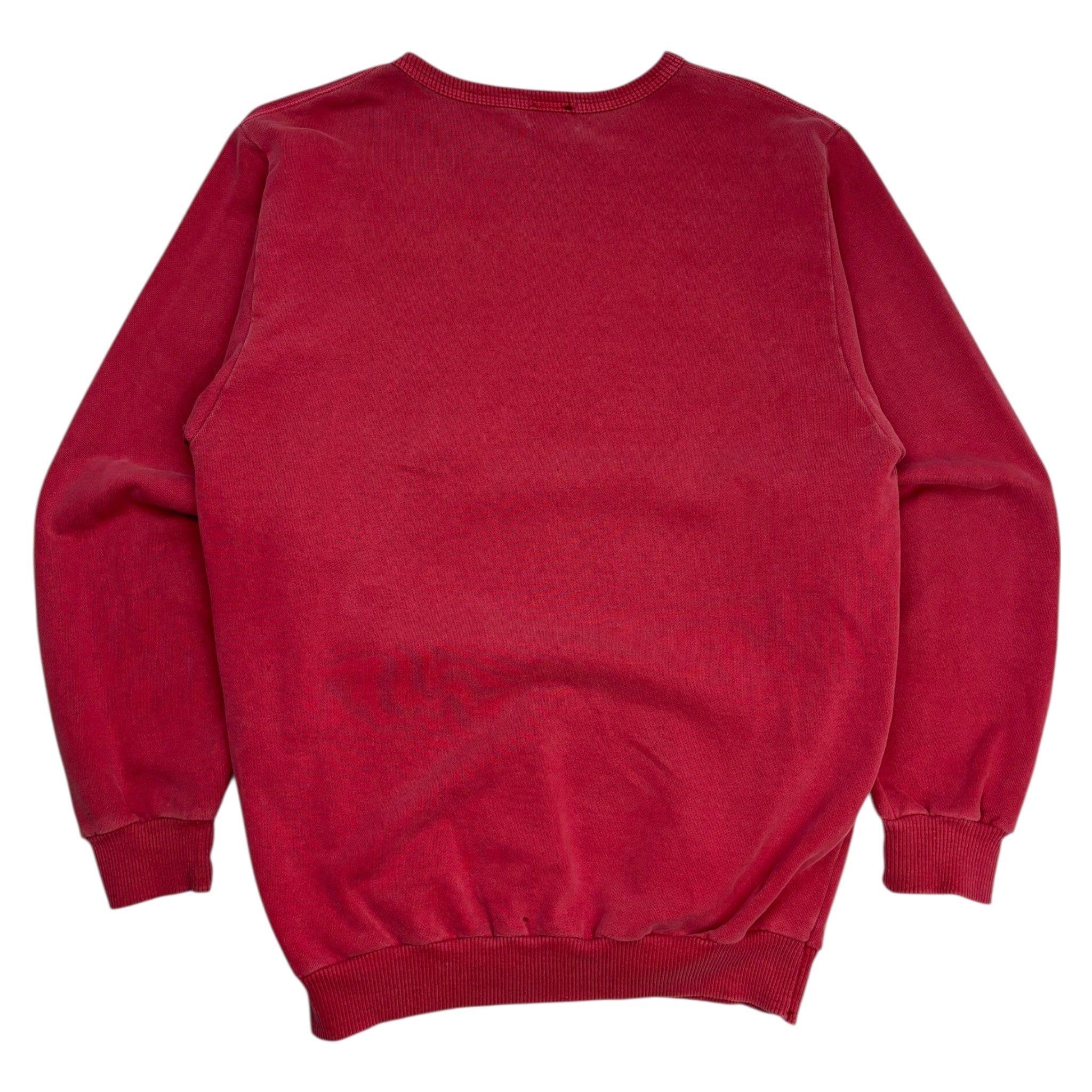 Vintage Coca-Cola Embroidered Crewneck Washed Out Red