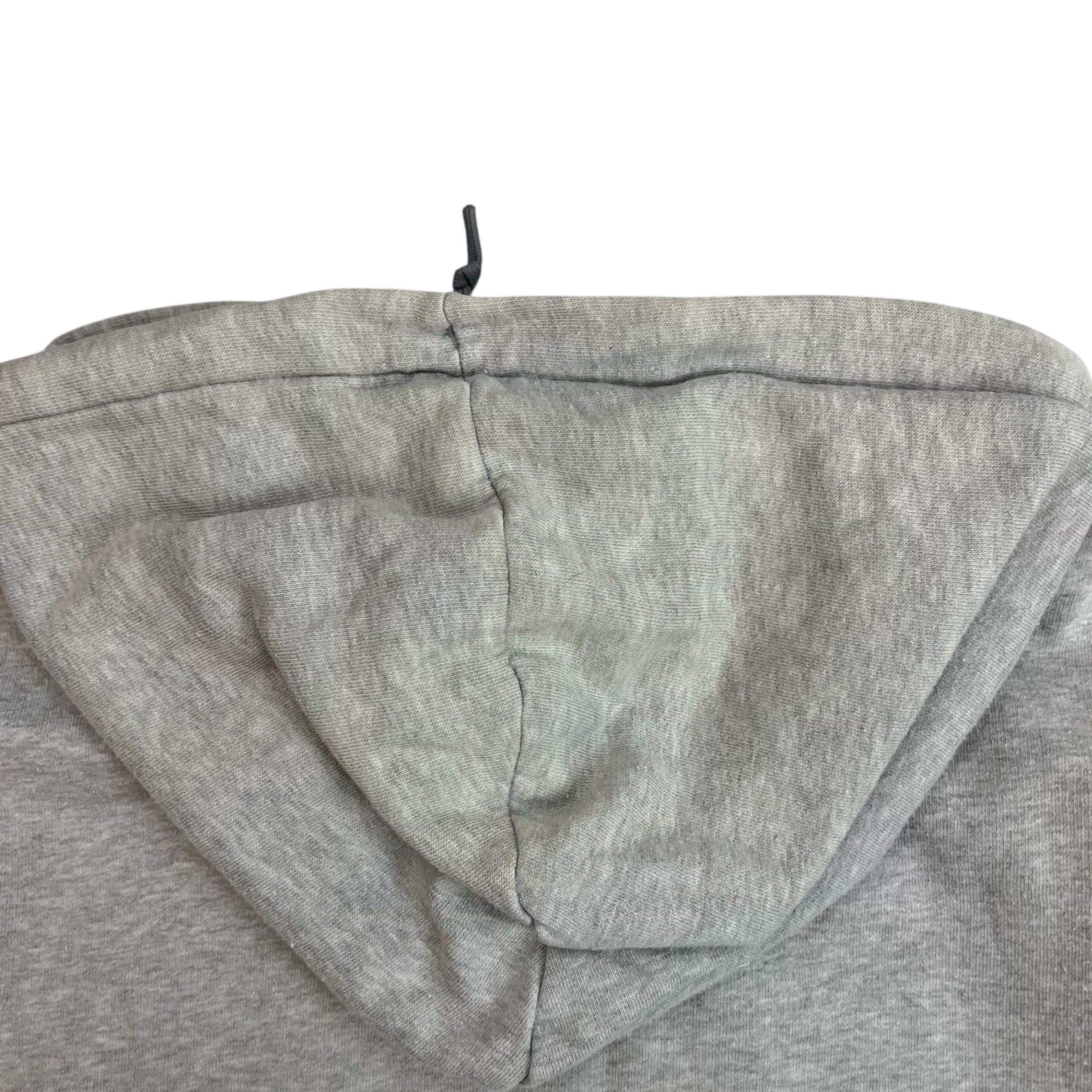 Vintage Nike Swoosh Zip Up Hoodie Grey