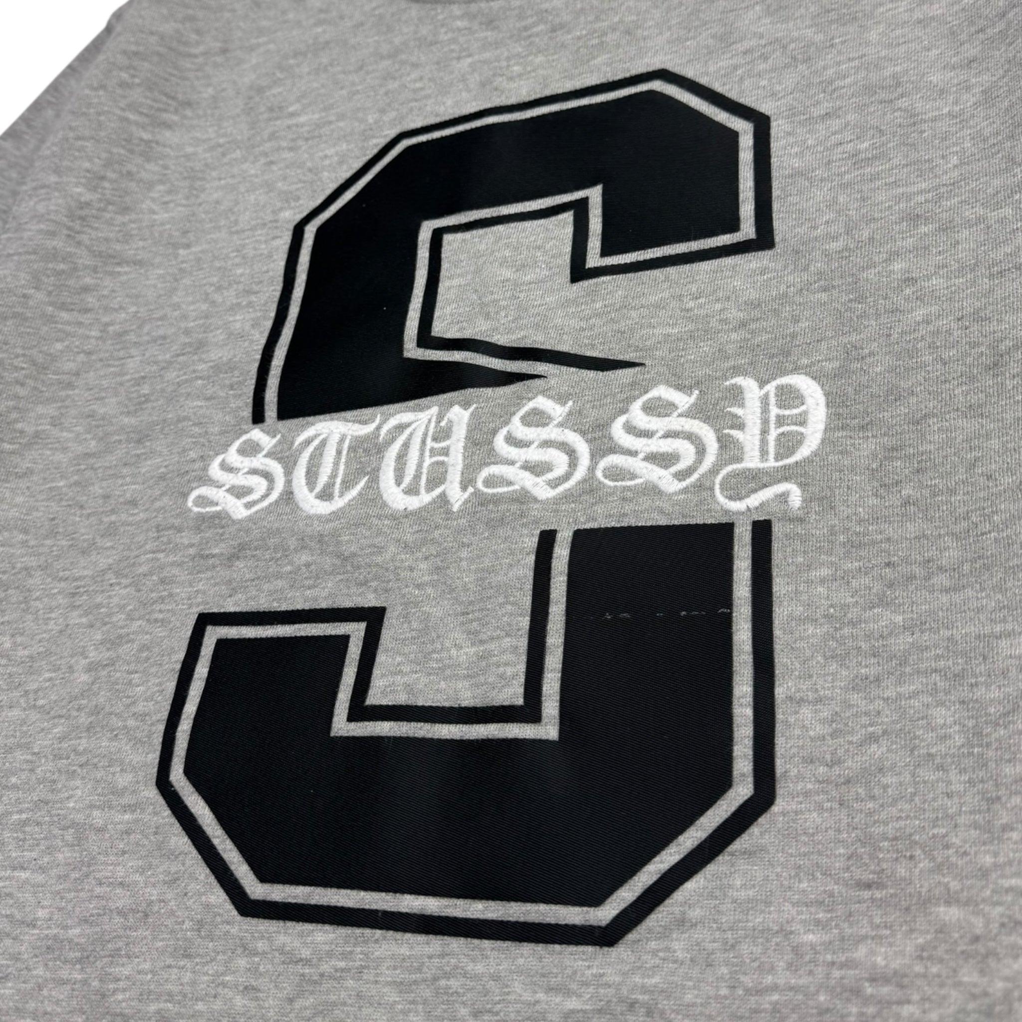 Stussy Embroidered Spellout S Logo Crewneck