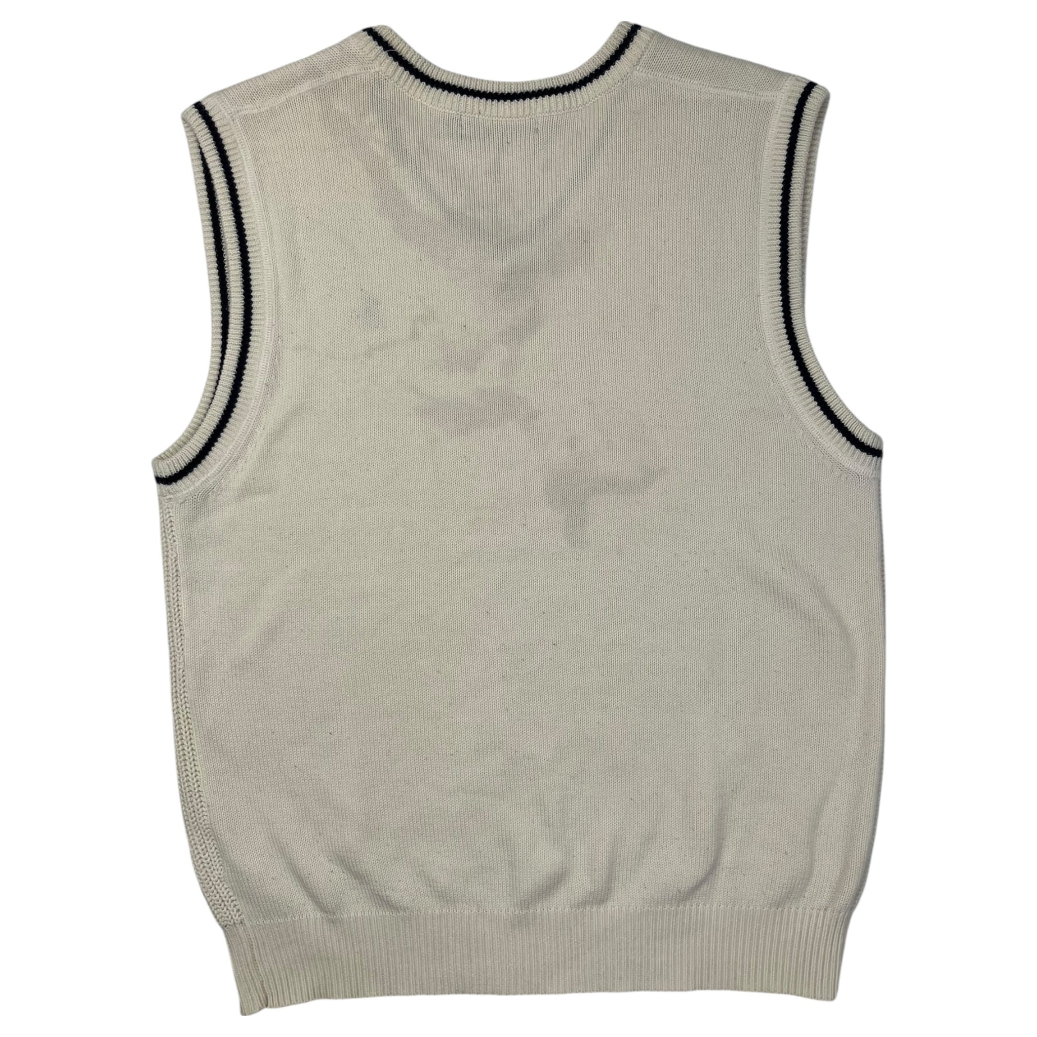 Vintage Polo Ralph Lauren Cream Knit Sleeveless Sweater