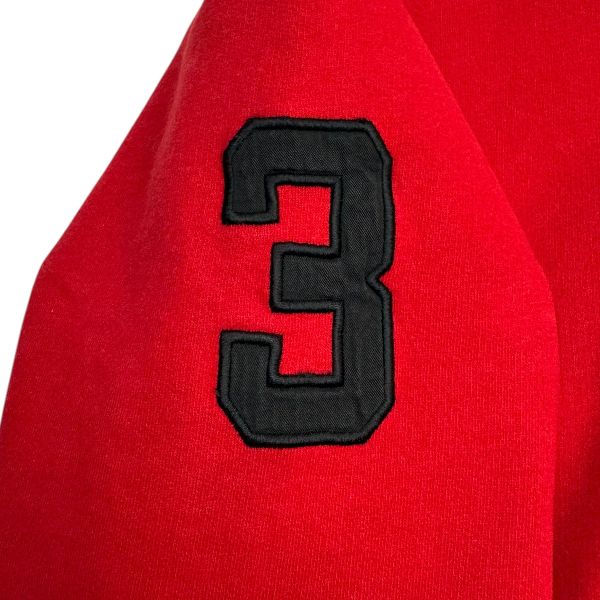 Vintage Polo Ralph Lauren Big Pony Zip Sweater Red