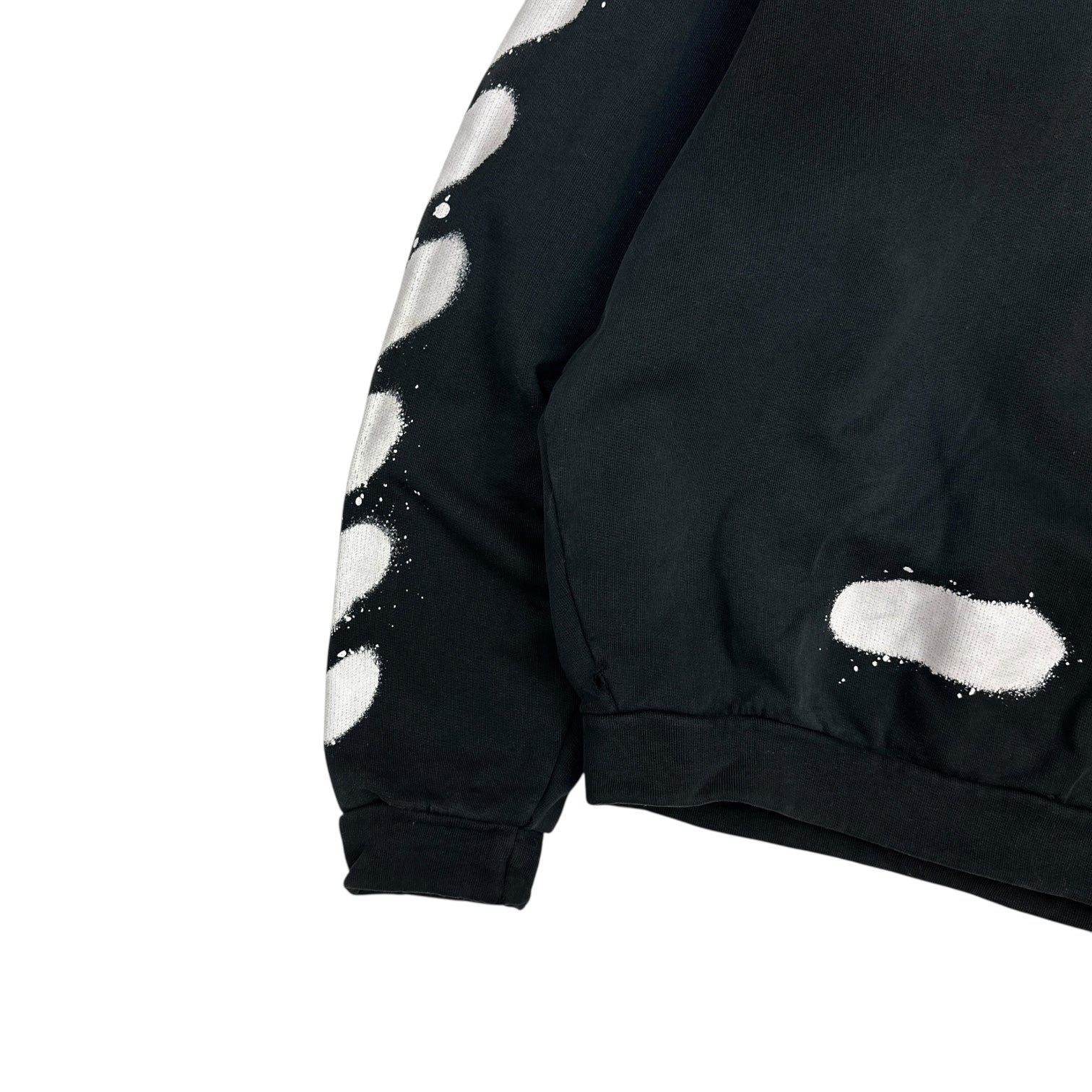 Off-White Diag Spray Hoodie Black