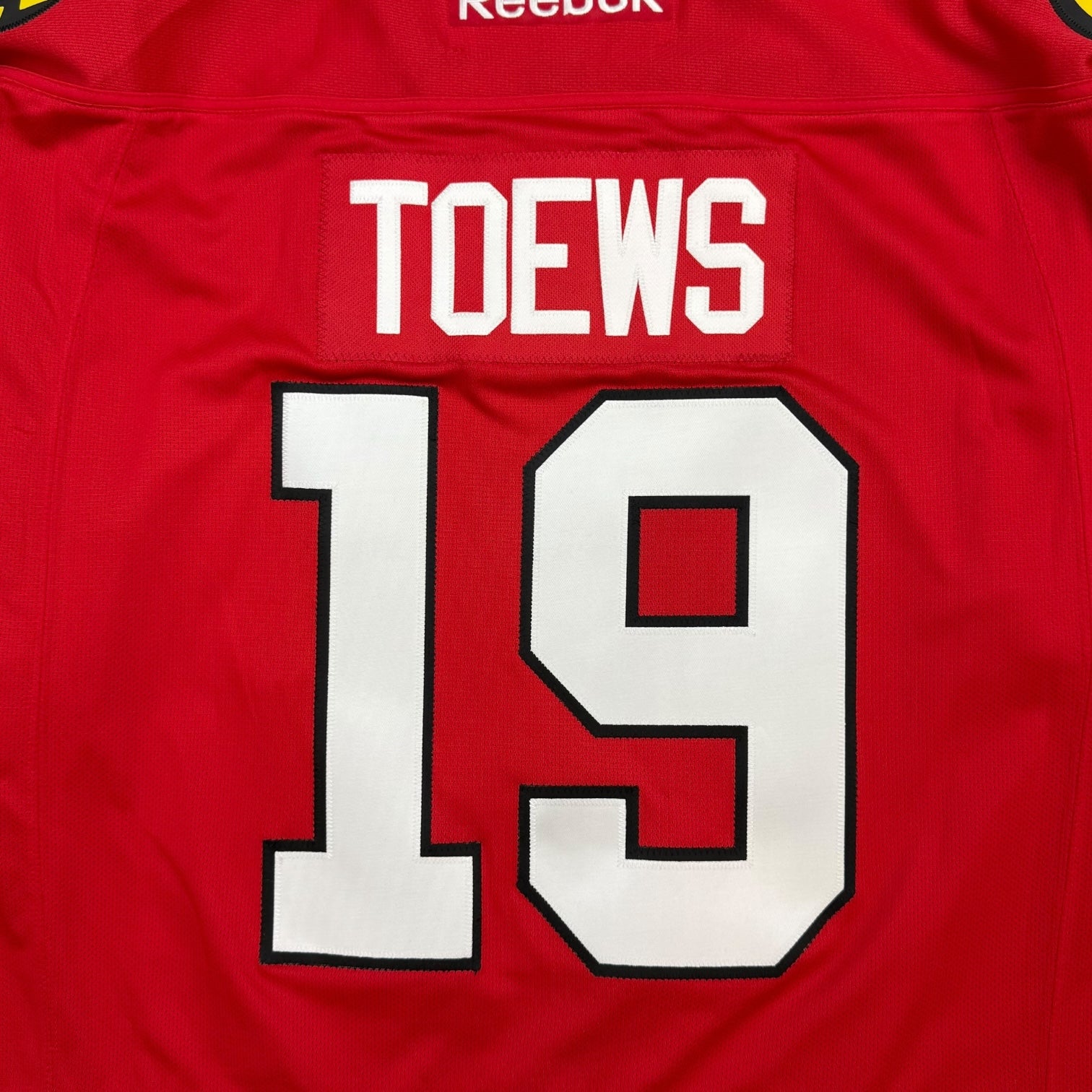 Vintage Reebok Chicago BlackHawks Jonathan Toews Home Jersey Red