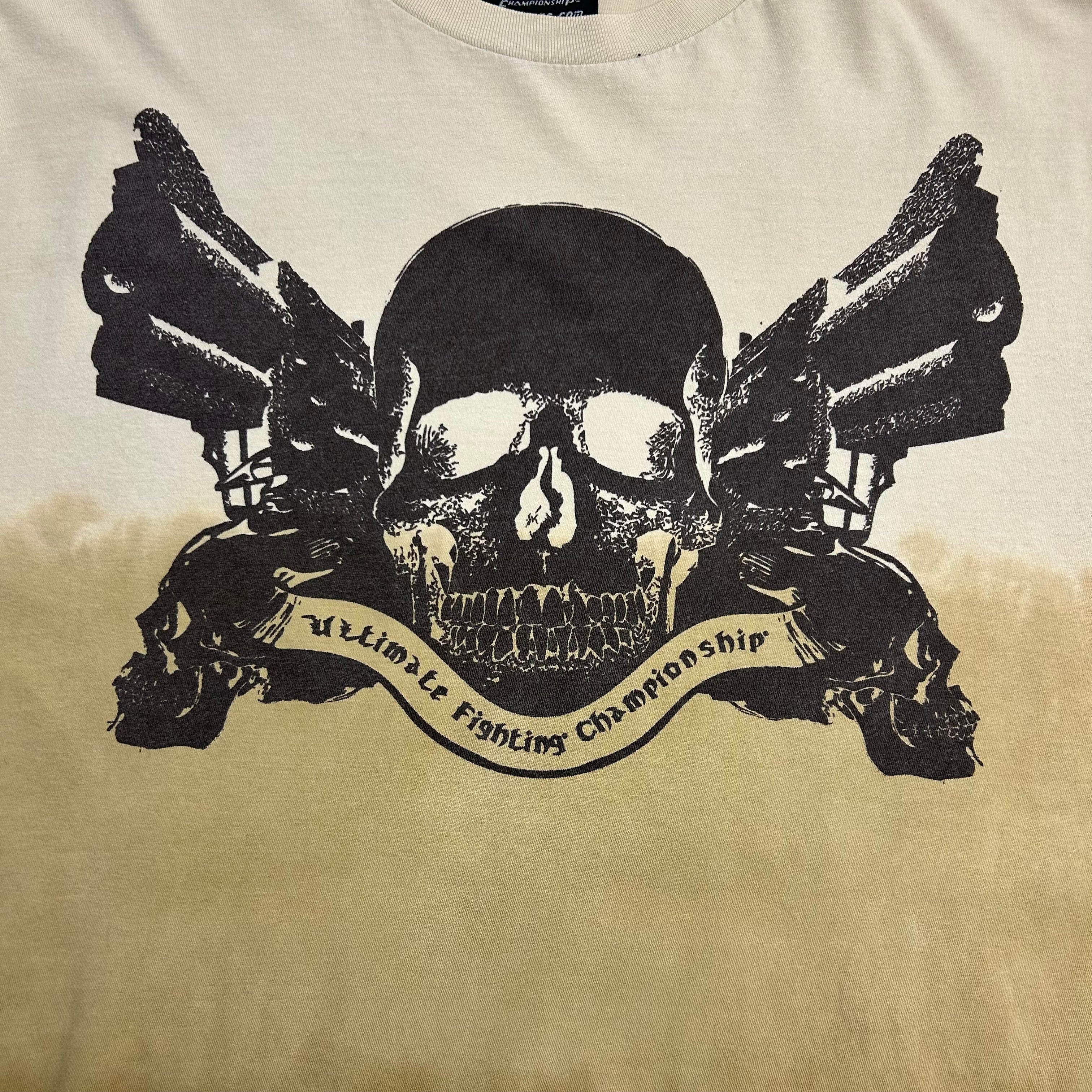 Vintage Y2K UFC Gradient Tee Brown