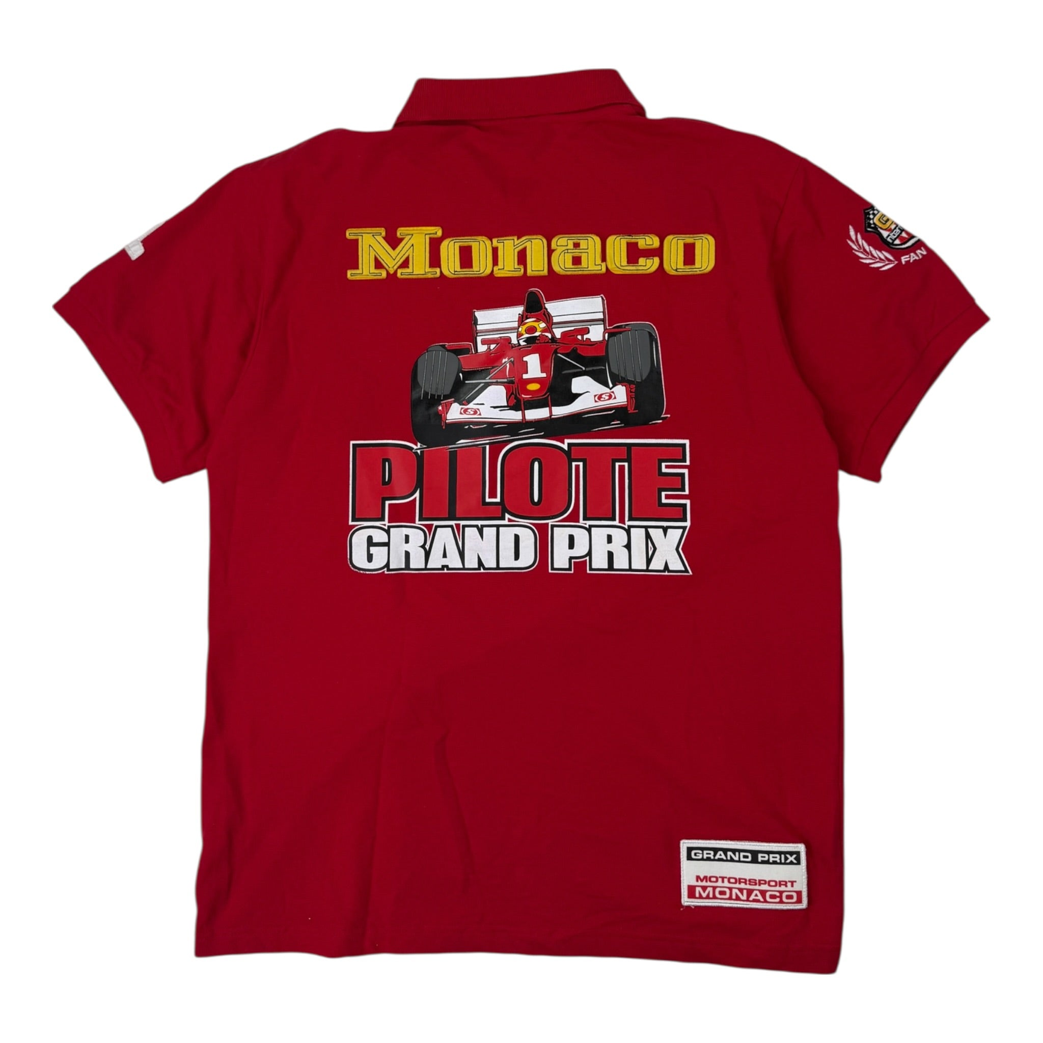 Vintage Monaco Grand Prix Polo Shirt Red