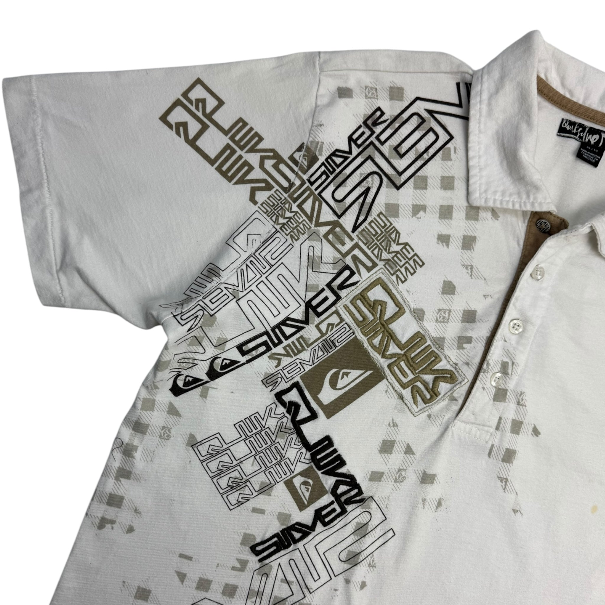 Y2K Quiksilver Collared Surf Prep Shirt