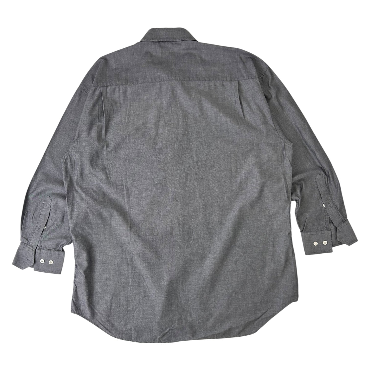 Vintage Christian Dior Long Sleeve Dress Shirt Grey