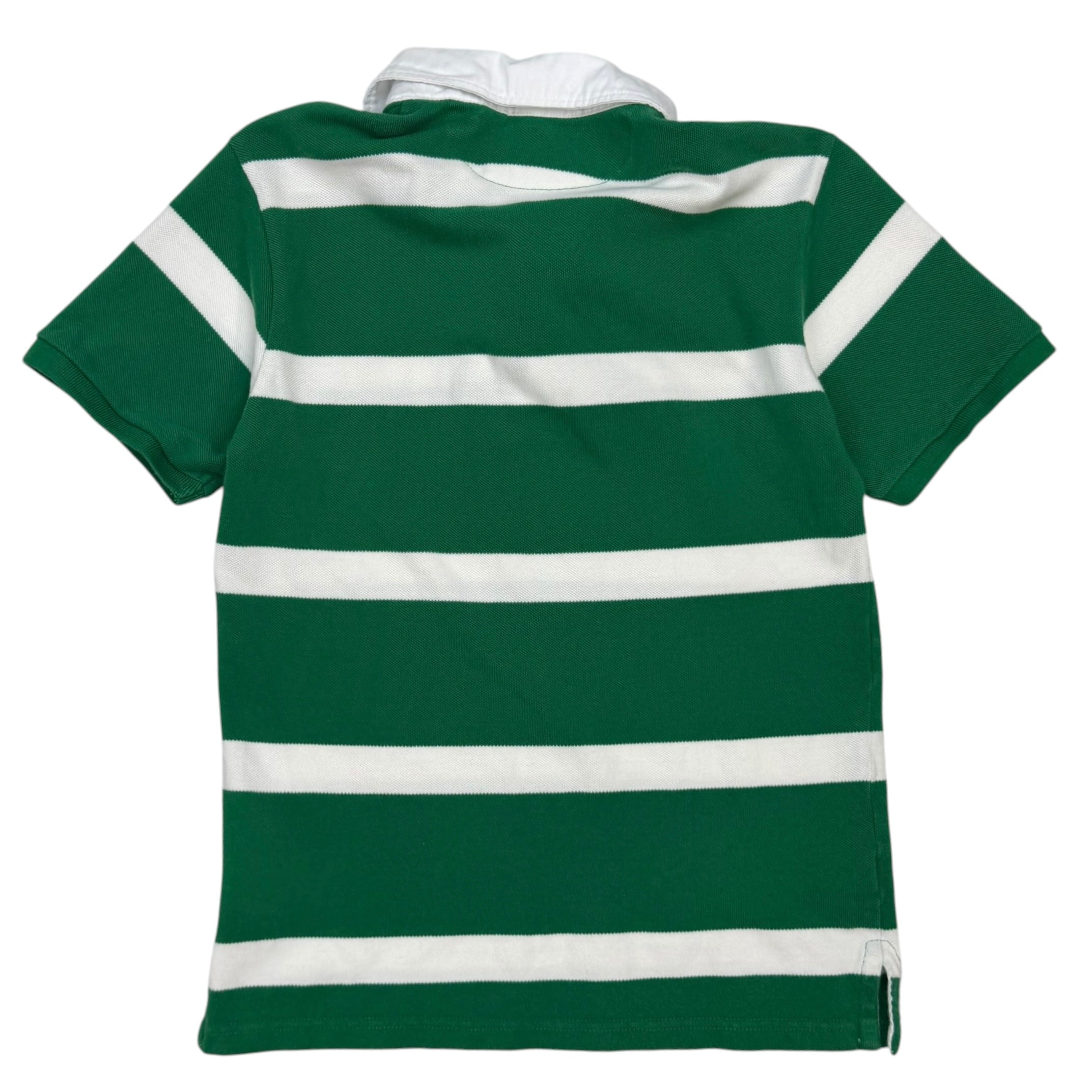 (W) Vintage Polo Ralph Lauren Striped Polo Green/White