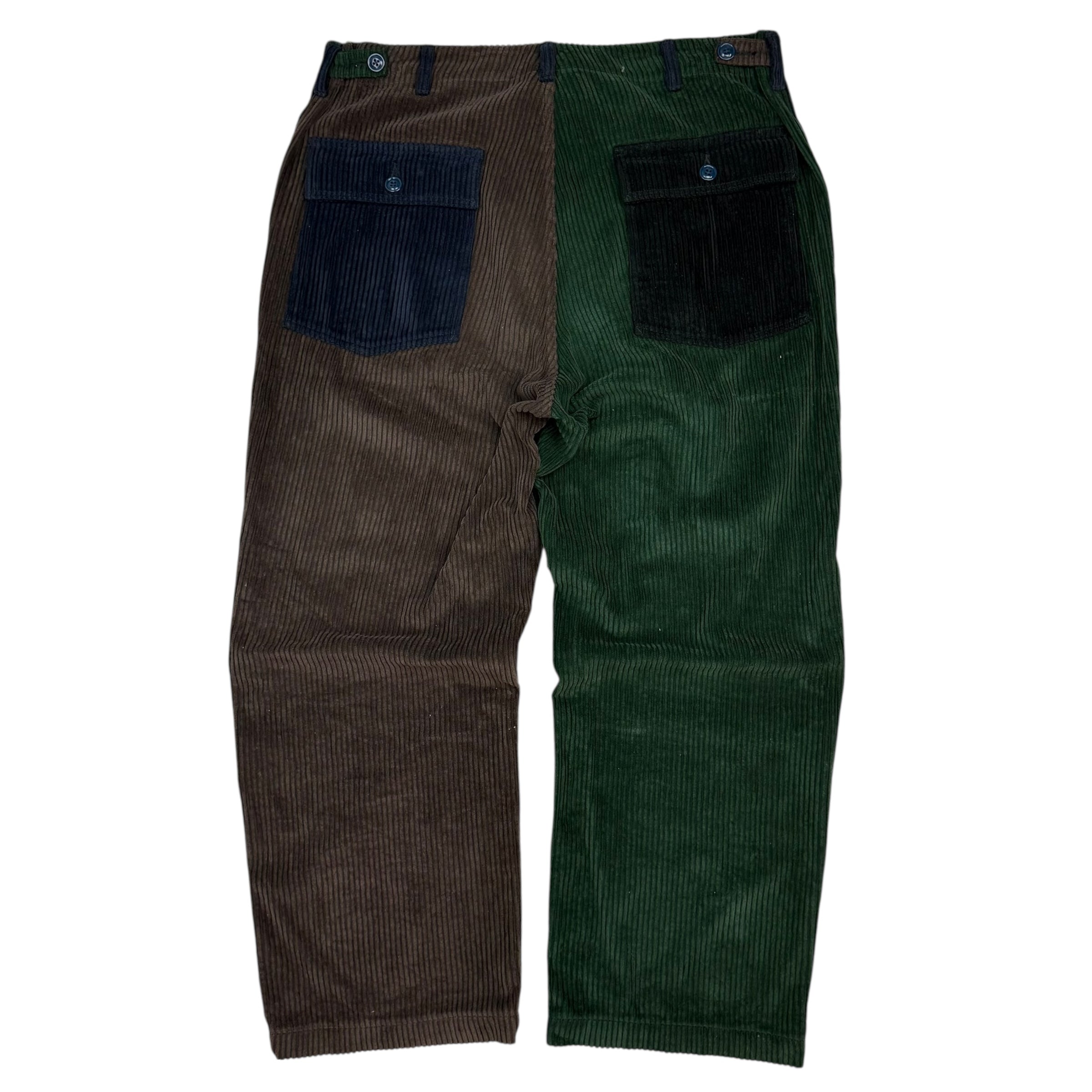 South2 West8 Fatigue Corduroy Pants Colour Block