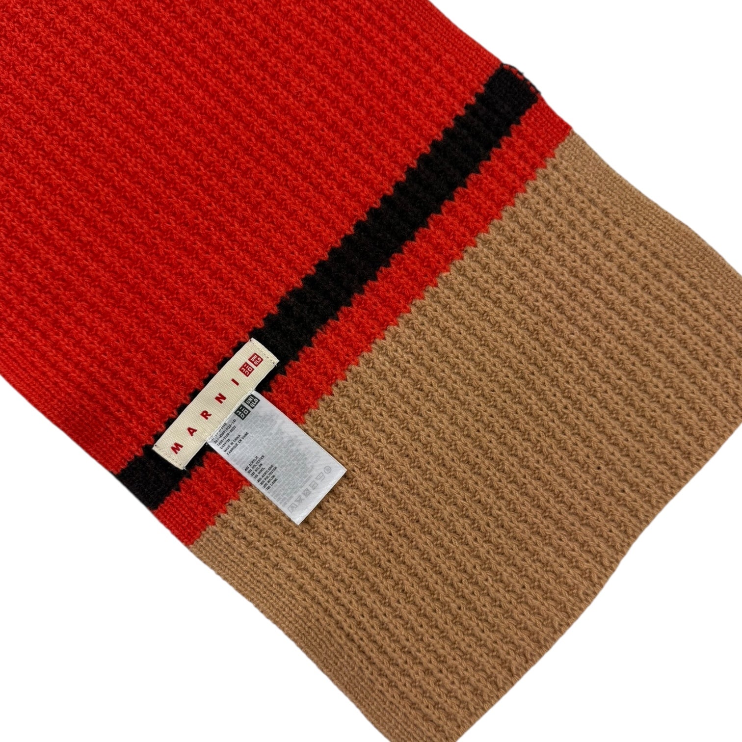 Vintage Uniqlo x Marni Knitted Scarf Orange