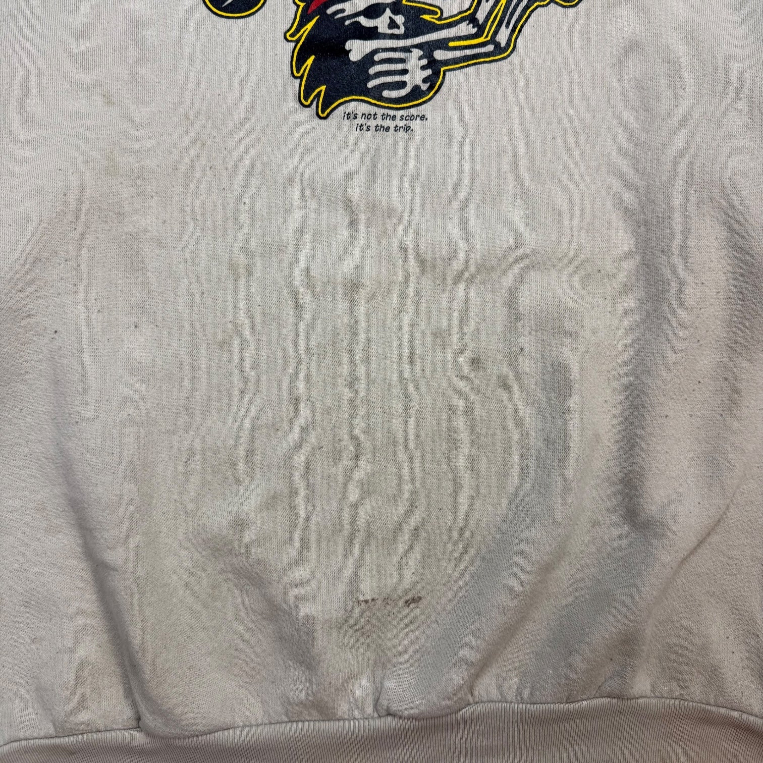 Vintage Grateful Dead DeadGolf.Com Crewneck Faded Cream