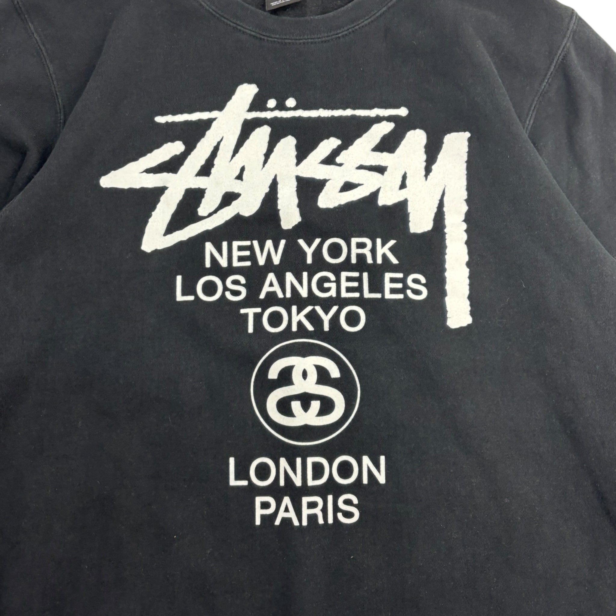 Stussy World Tour Crewneck Black