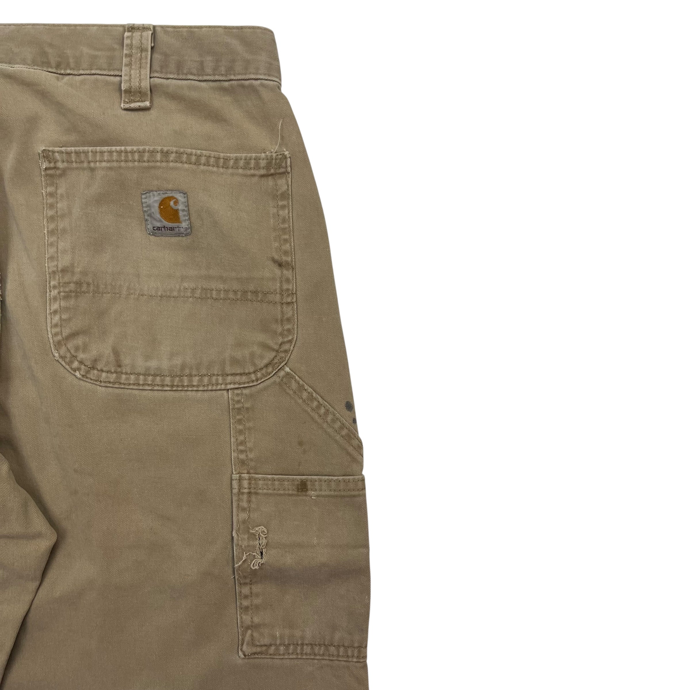 Vintage Carhartt Dungaree Pants Beige