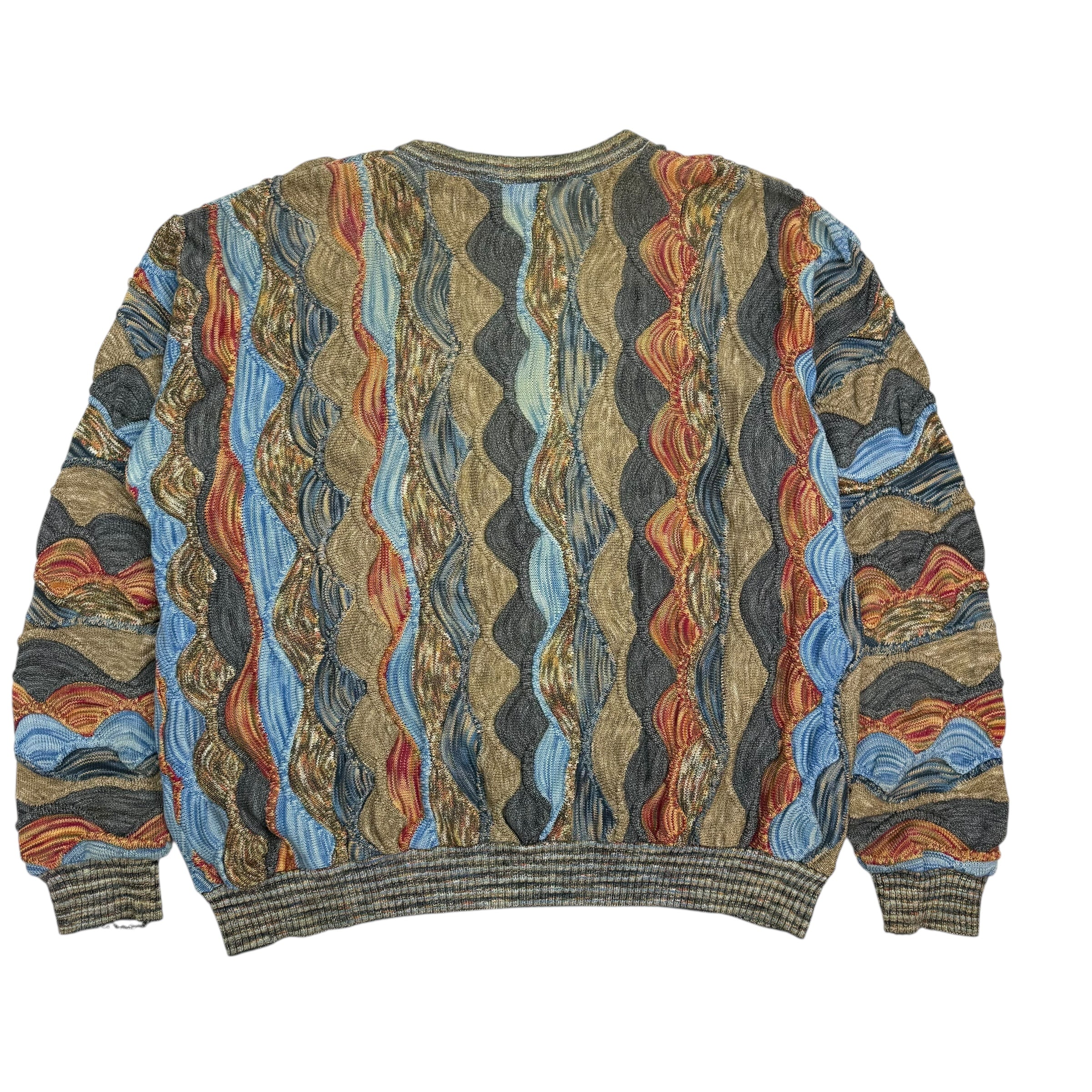 Vintage Tundra Cable Knit Sweater Multicolour