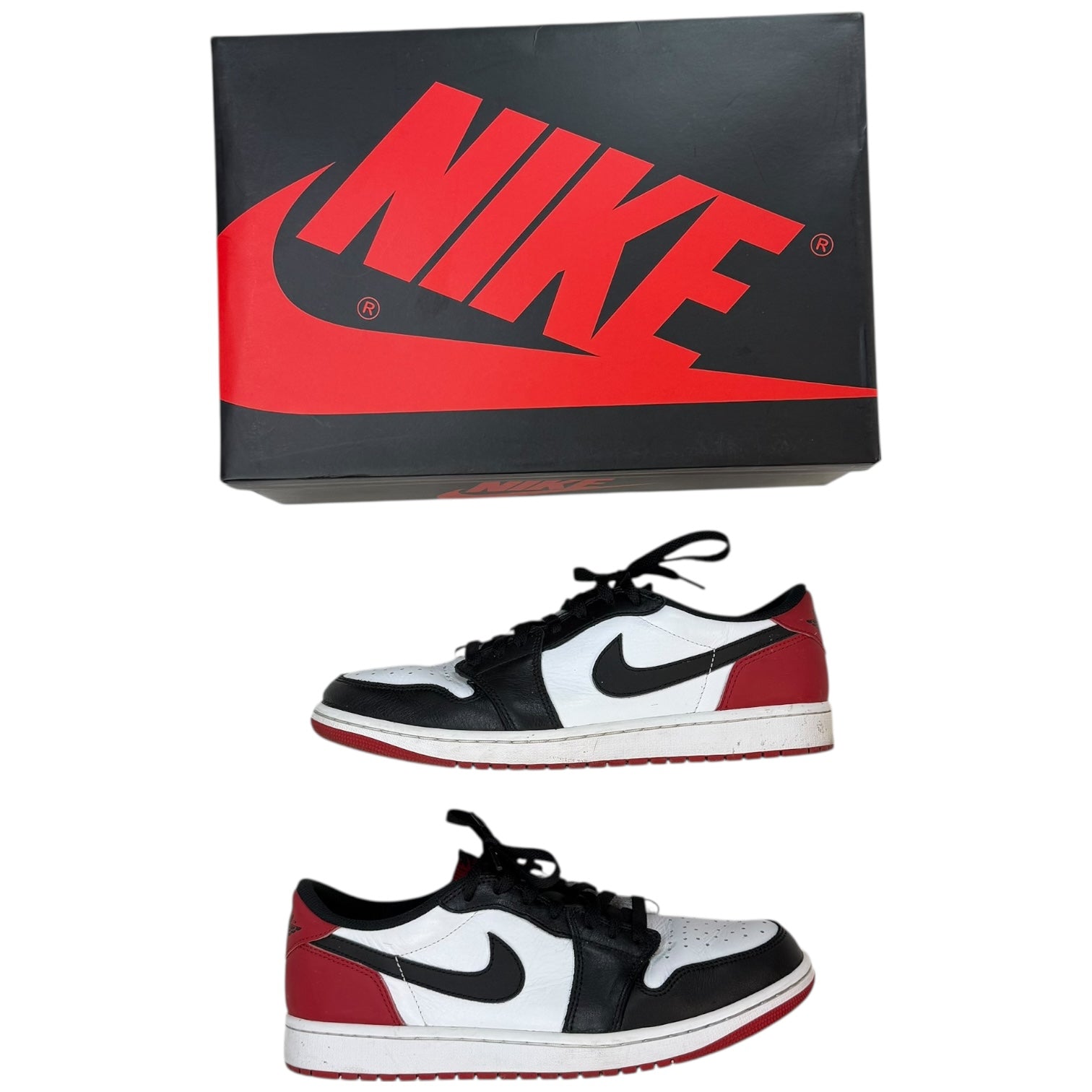 Jordan 1 Retro Low Black Toe (2023) (Used)