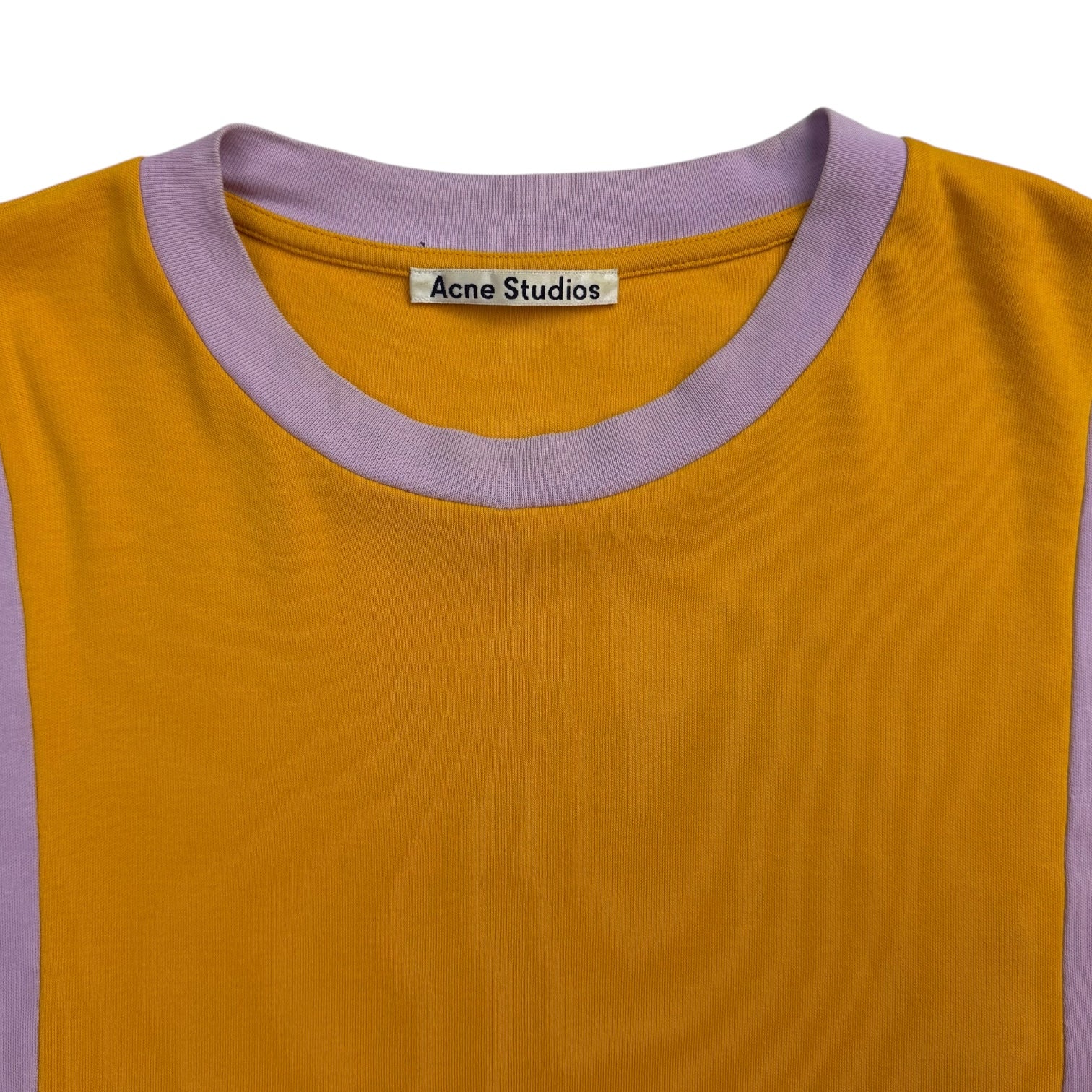 Acne Studios Eban Colour Block Tee Yellow/Purple