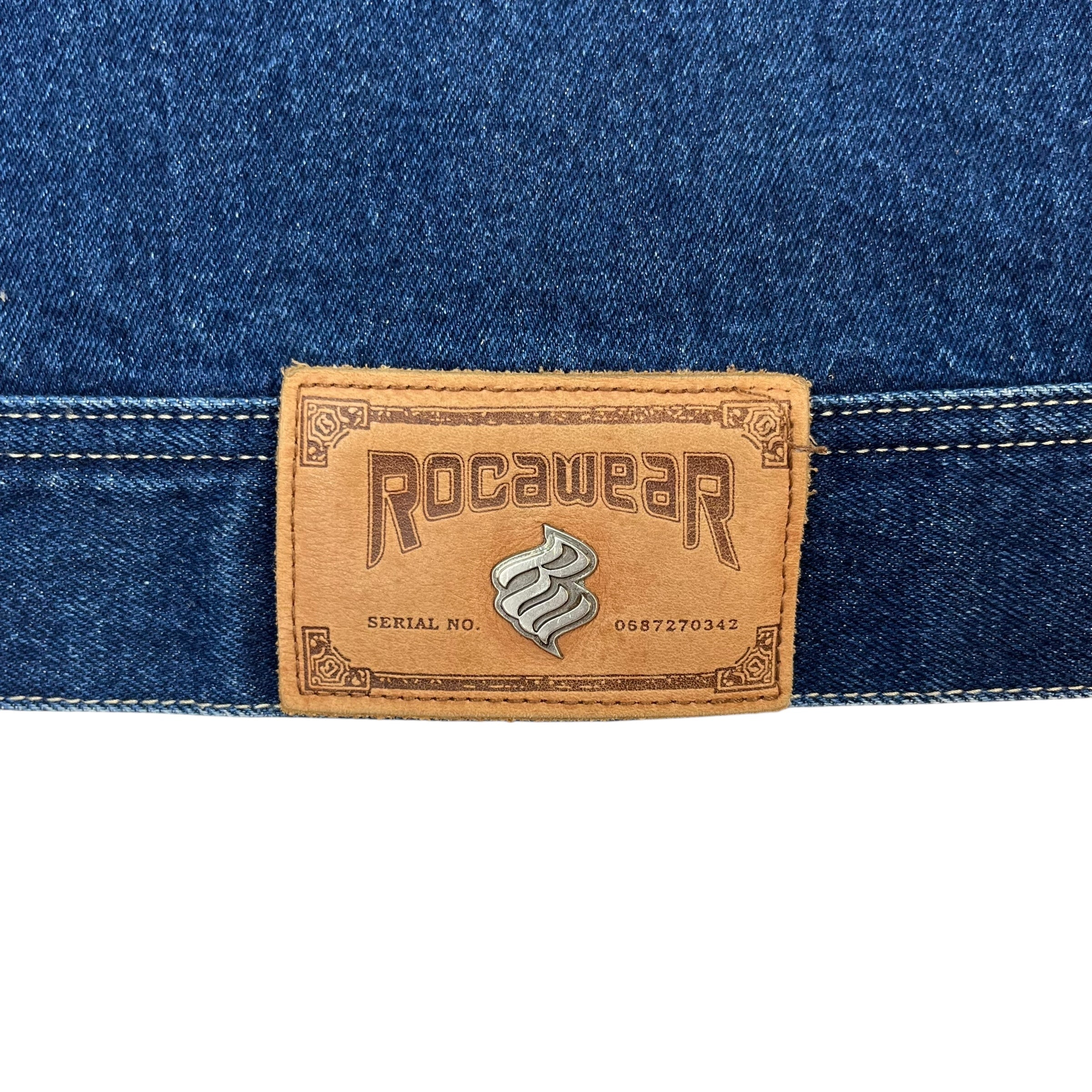 Y2K Rocawear Denim Jacket Dark Wash