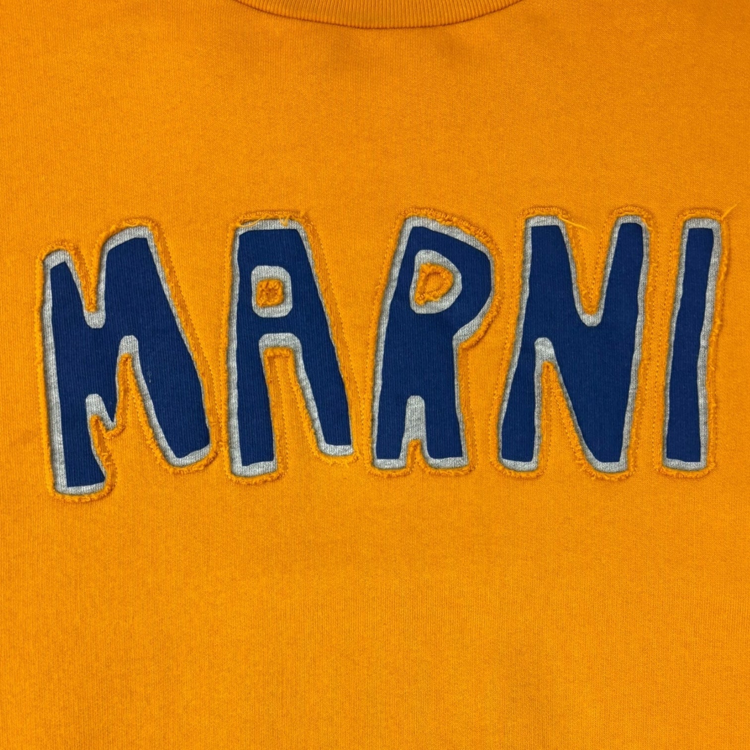 Marni FW22 Appliqué Logo Crewneck Sun Orange