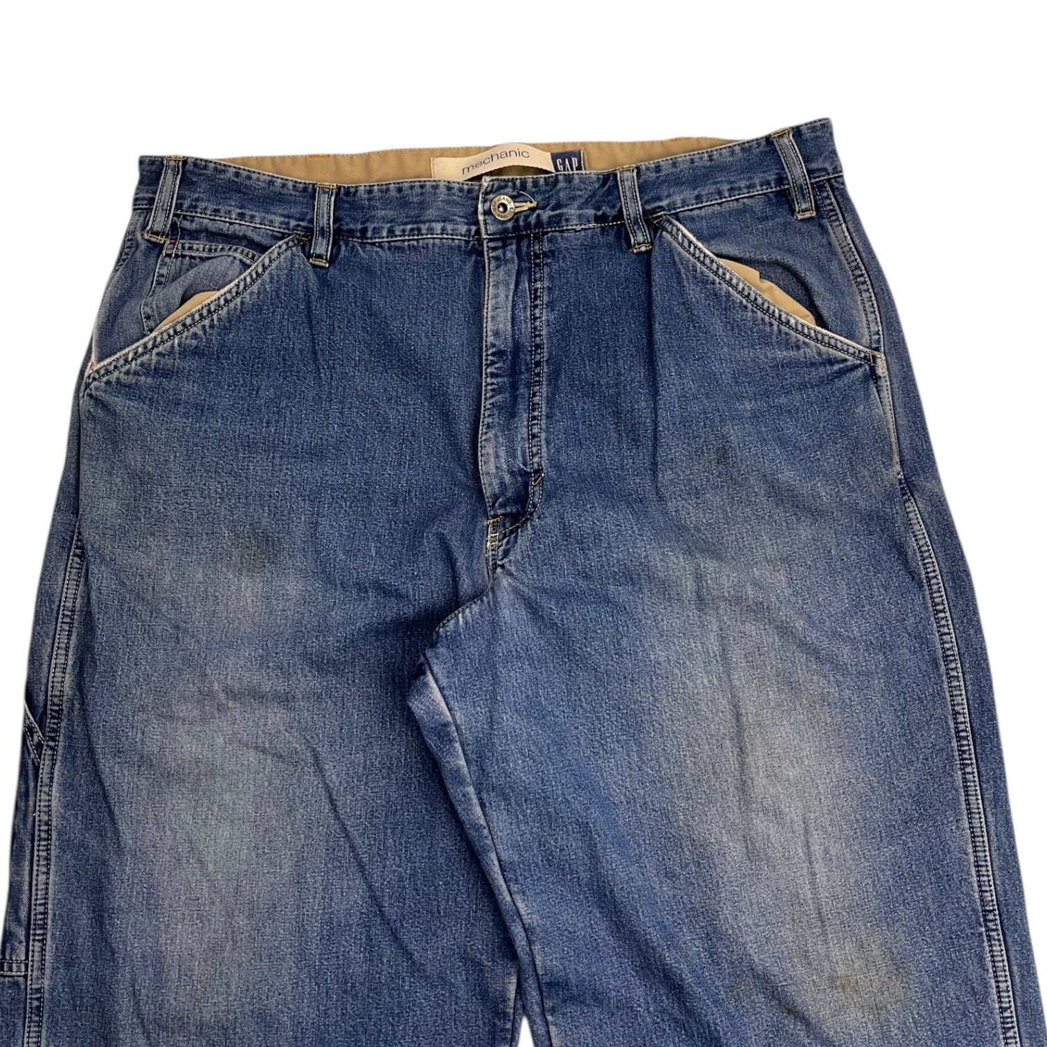 GAP Mechanic Fit Lined Denim Medium Wash