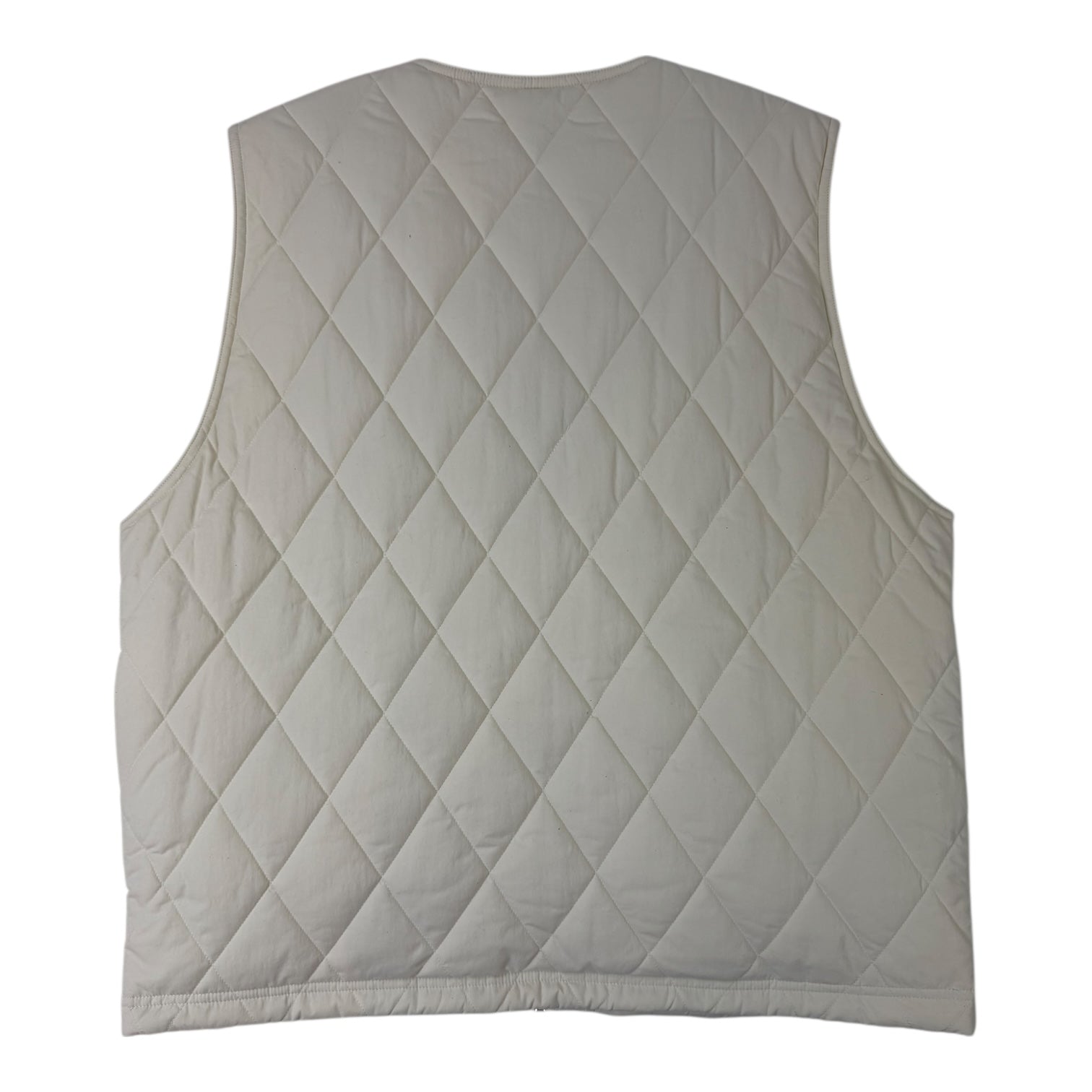 Stussy Diamond Quilted Vest Cream