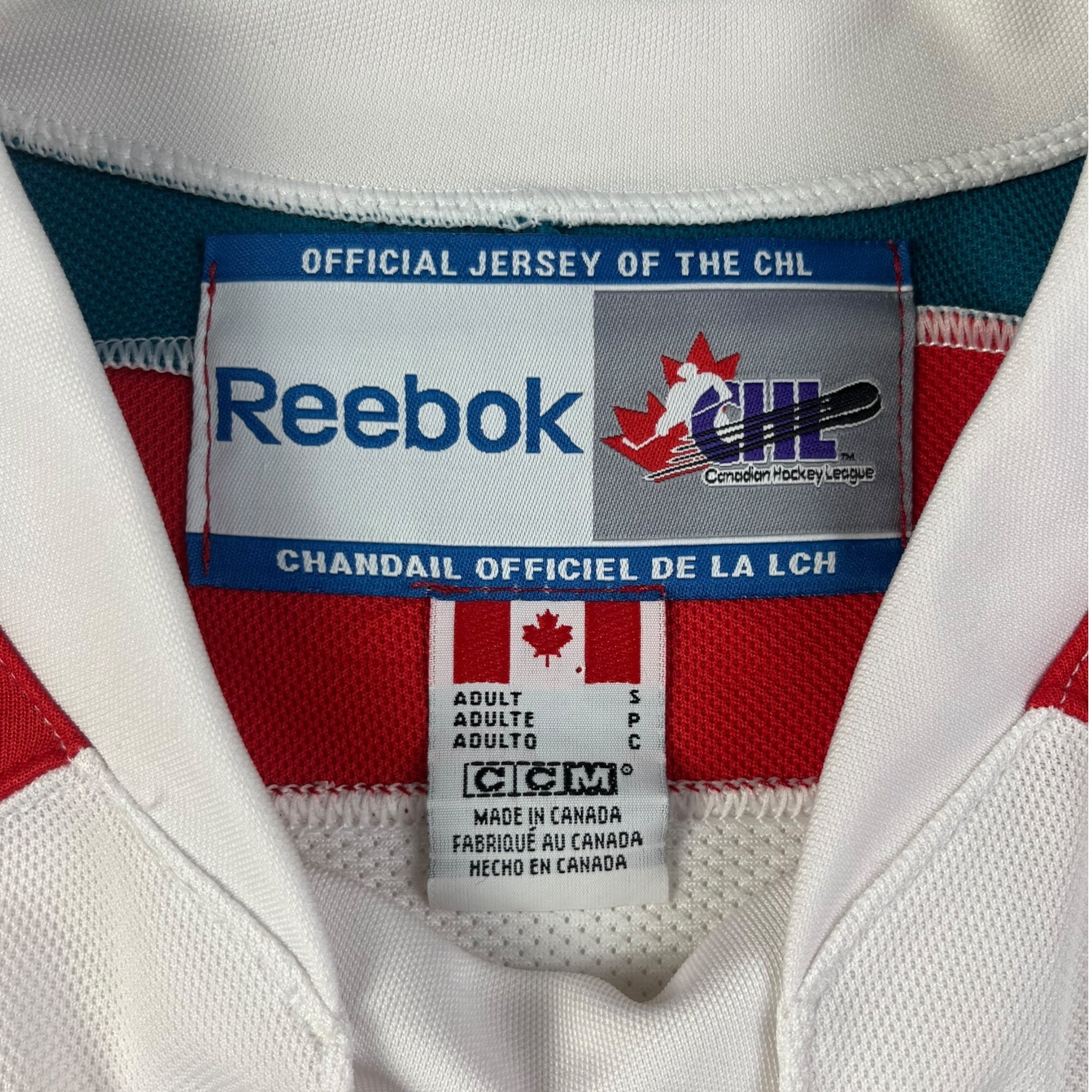 Kelowna Rockets WHL Reebok Away Jersey