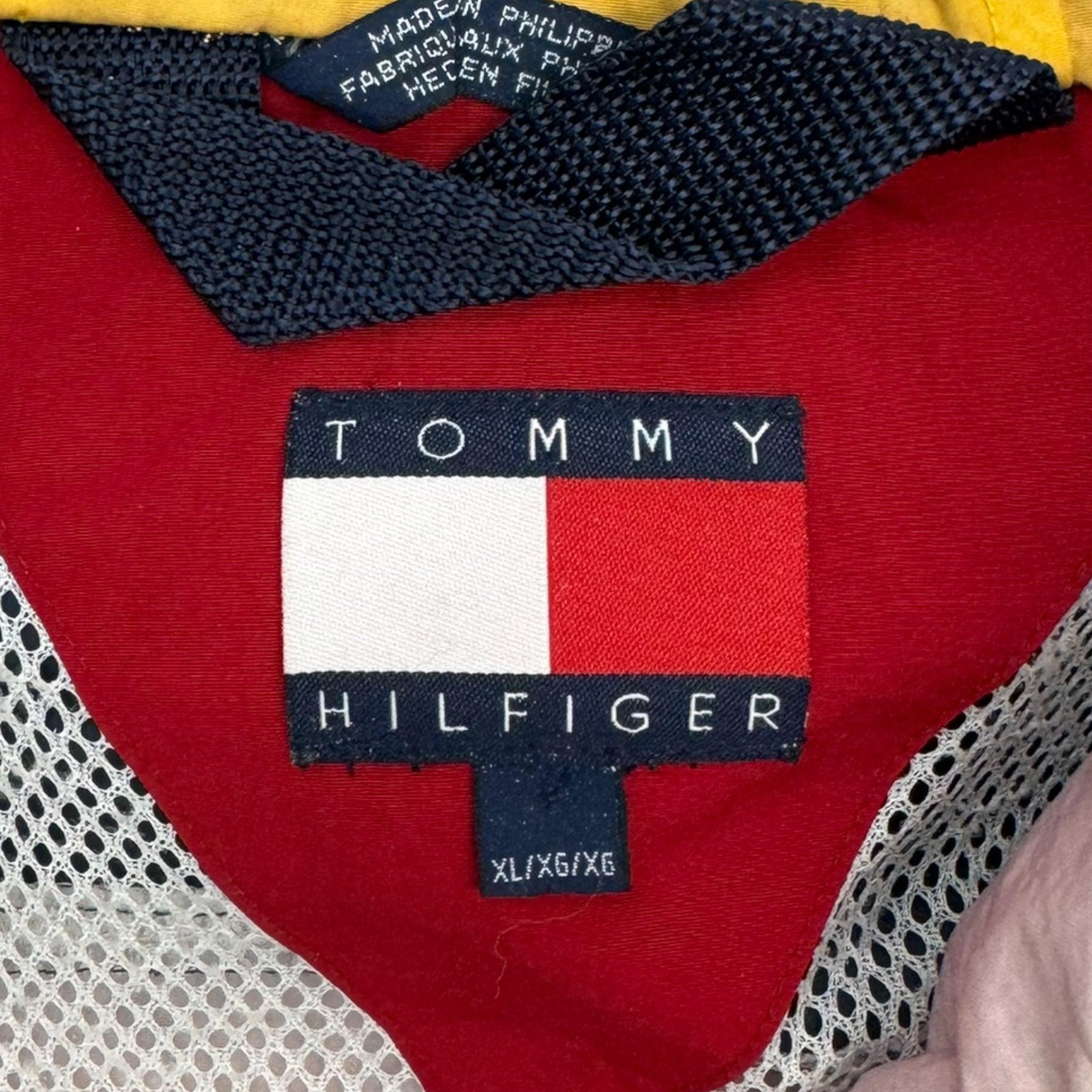 Vintage Tommy Hilfiger USA Quarter Zip Hooded Jacket