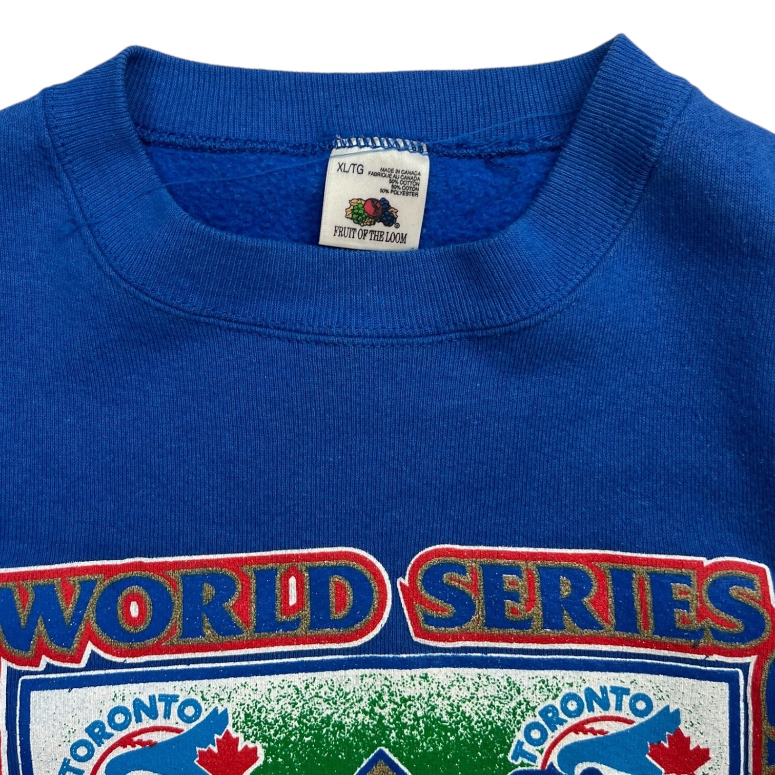1992 Toronto Blue Jays World Series Crewneck Blue
