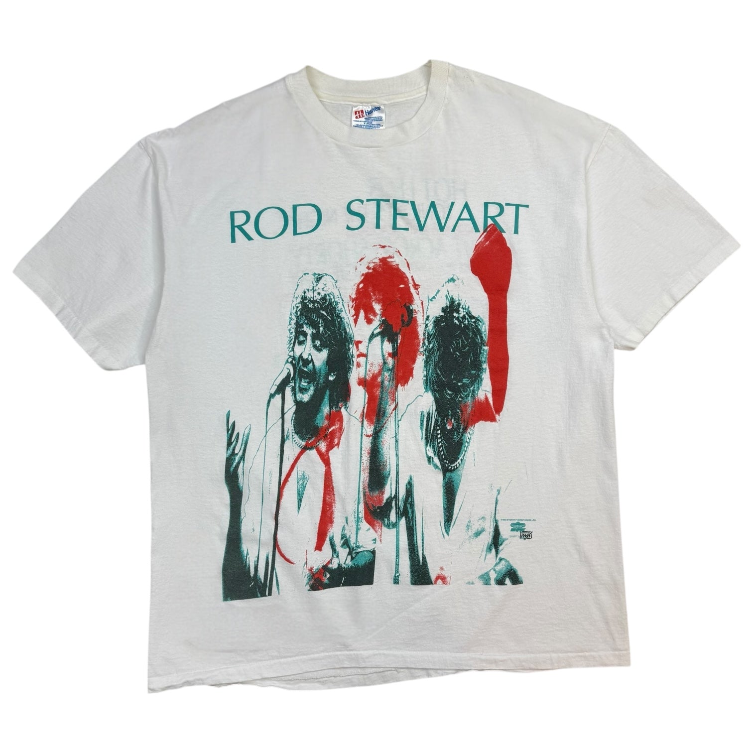 1993 Rod Stewart Tee White