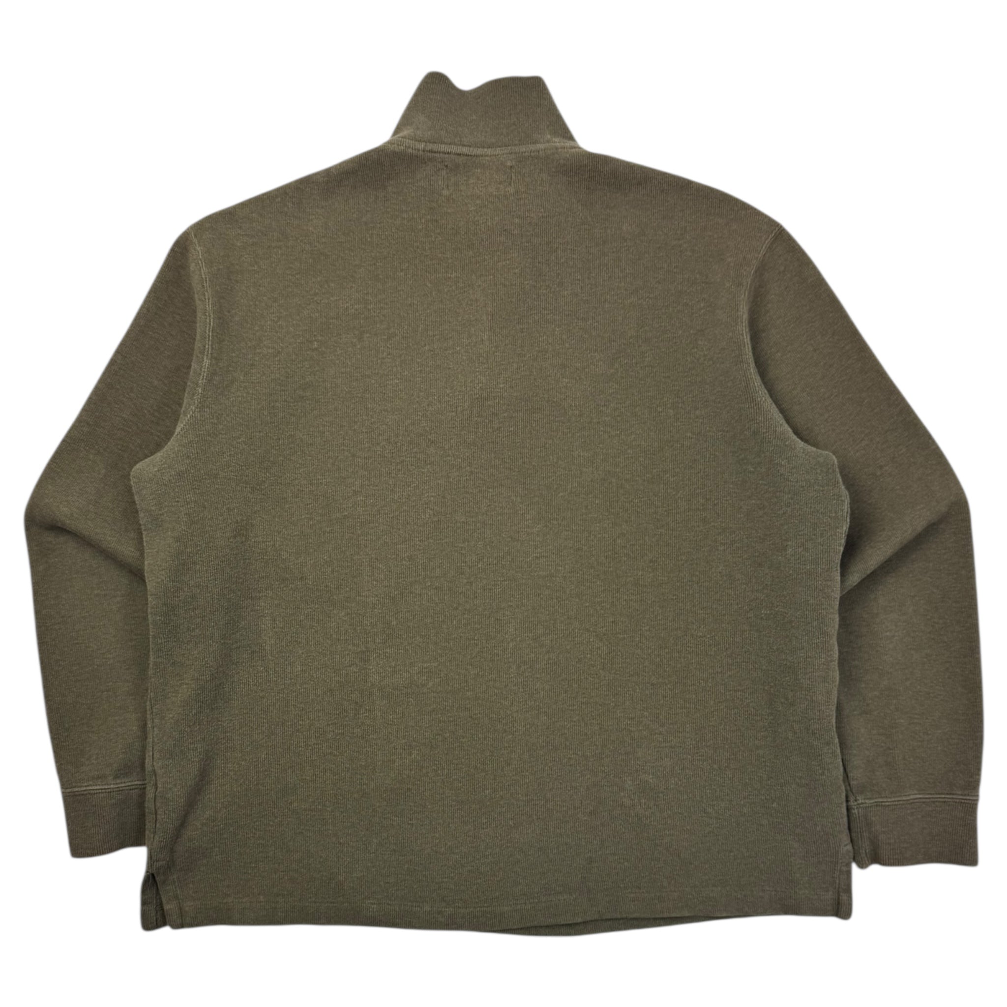 Vintage Polo Ralph Lauren Quarter Zip Sweater Olive