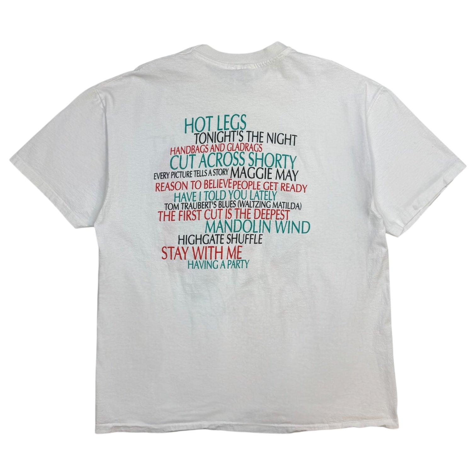 1993 Rod Stewart Tee White