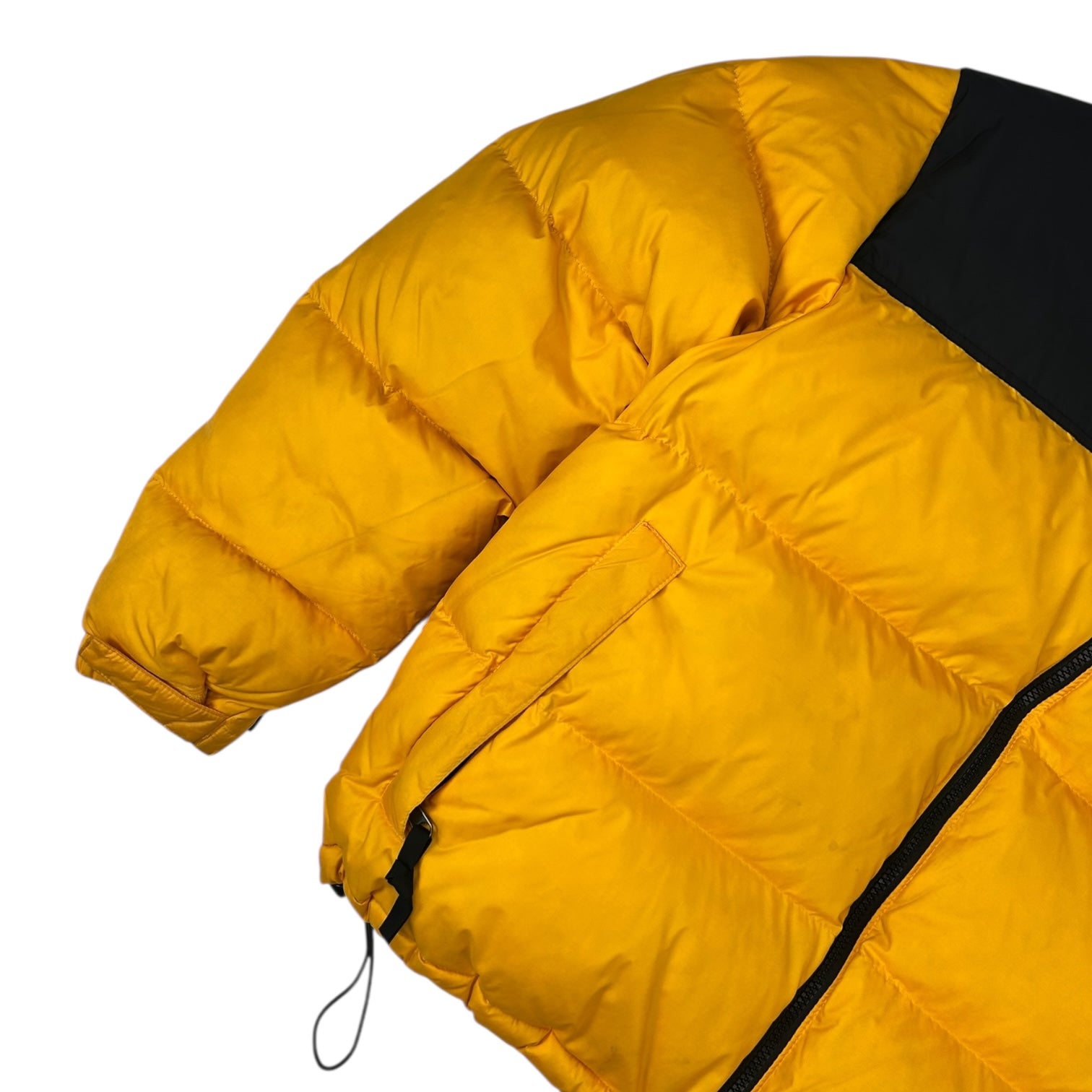 Vintage Women's The North Face 700 Fill Nuptse Jacket Black/Yellow