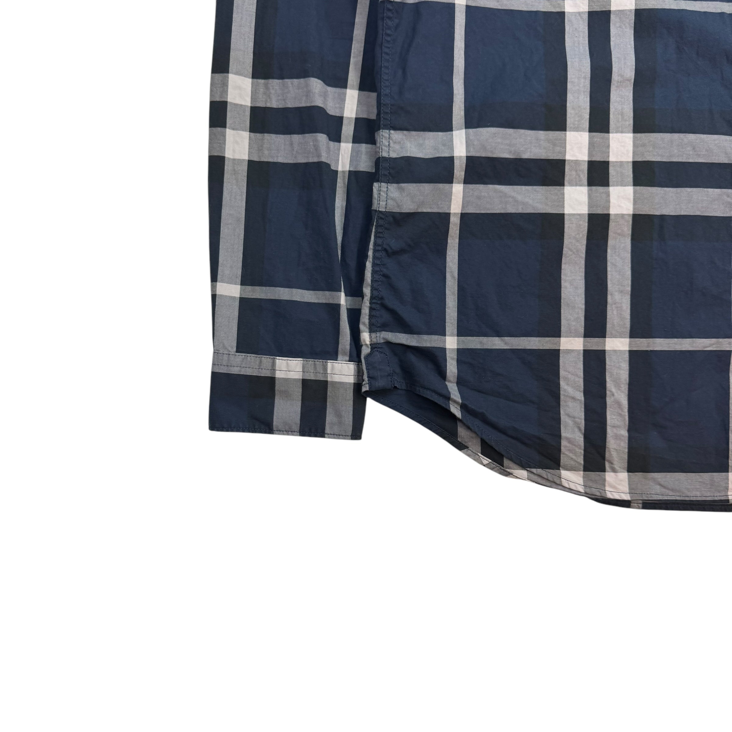 Burberry Brit Button Up Shirt Striped Blue