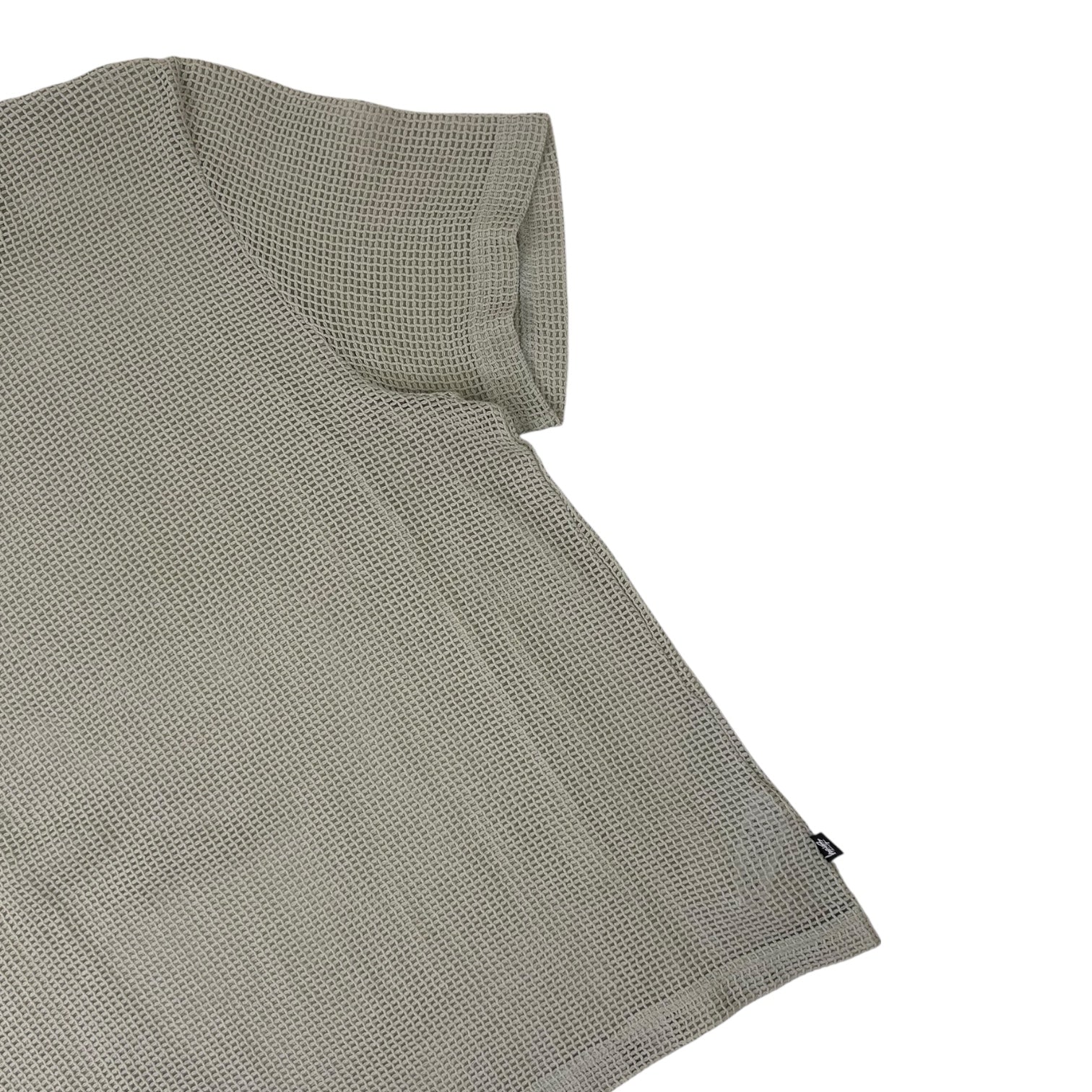 Stussy Cotton Mesh T-Shirt Cream