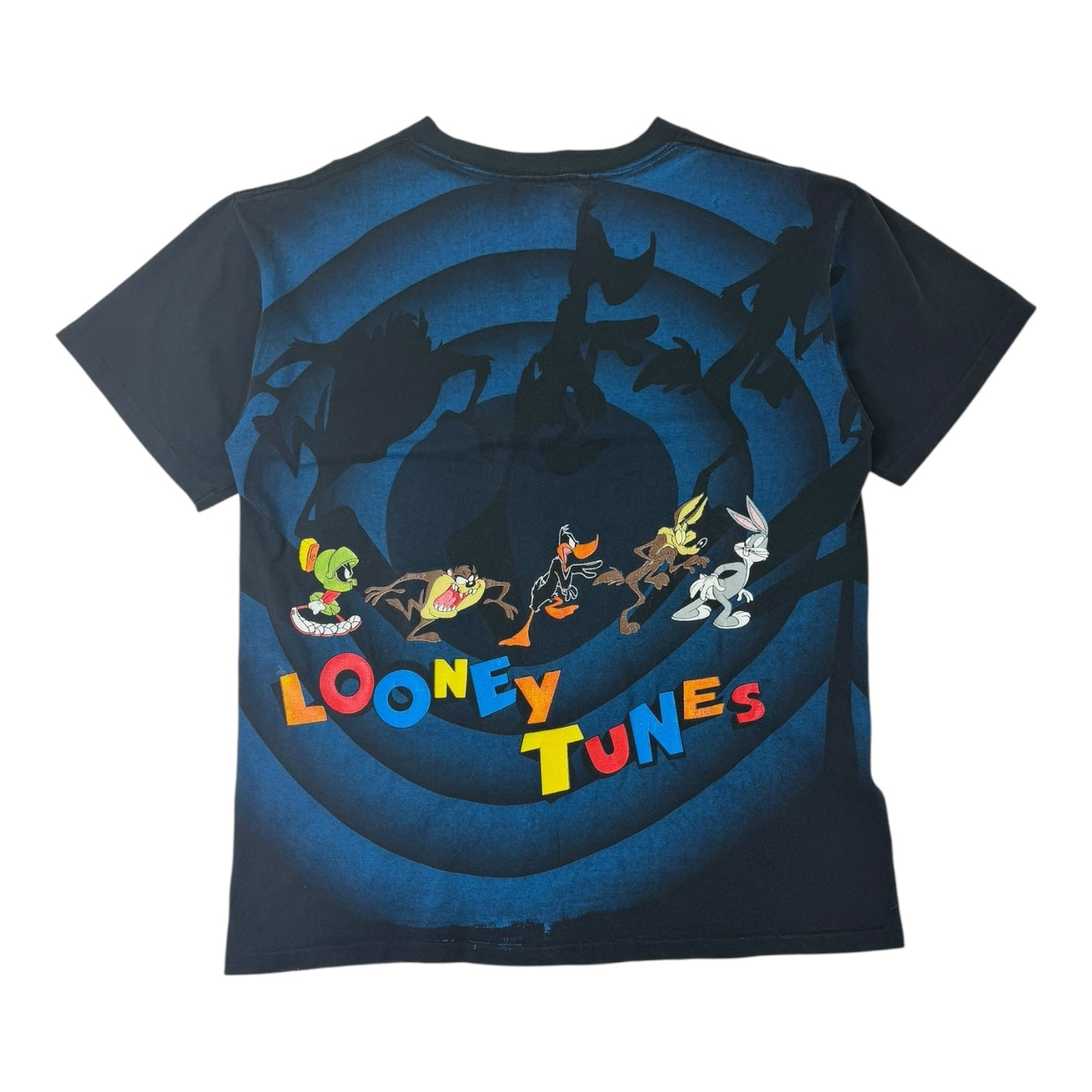 Vintage 1992 Looney Tunes AOP T-Shirt Black/Blue