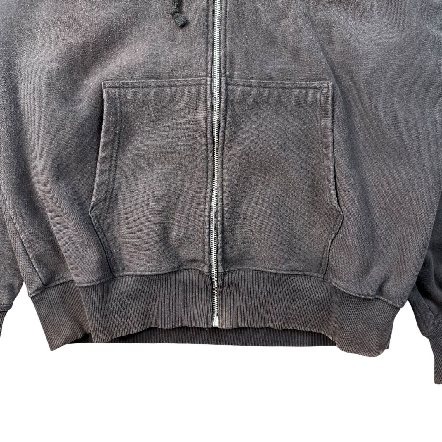 Stussy Smooth Stock Pigment Dyed Zip Hoodie Black
