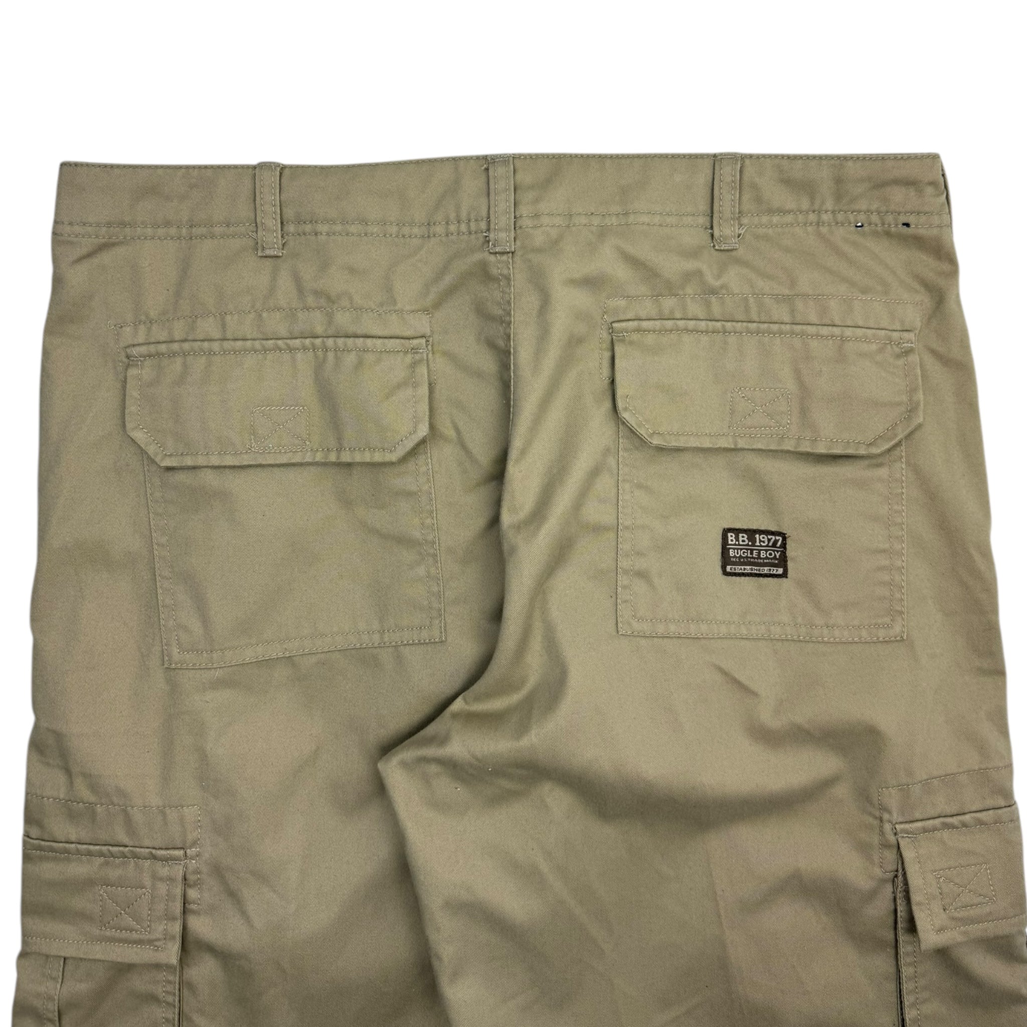 Vintage Bugle Boy Hybrid Cargo Pants Formal Taupe