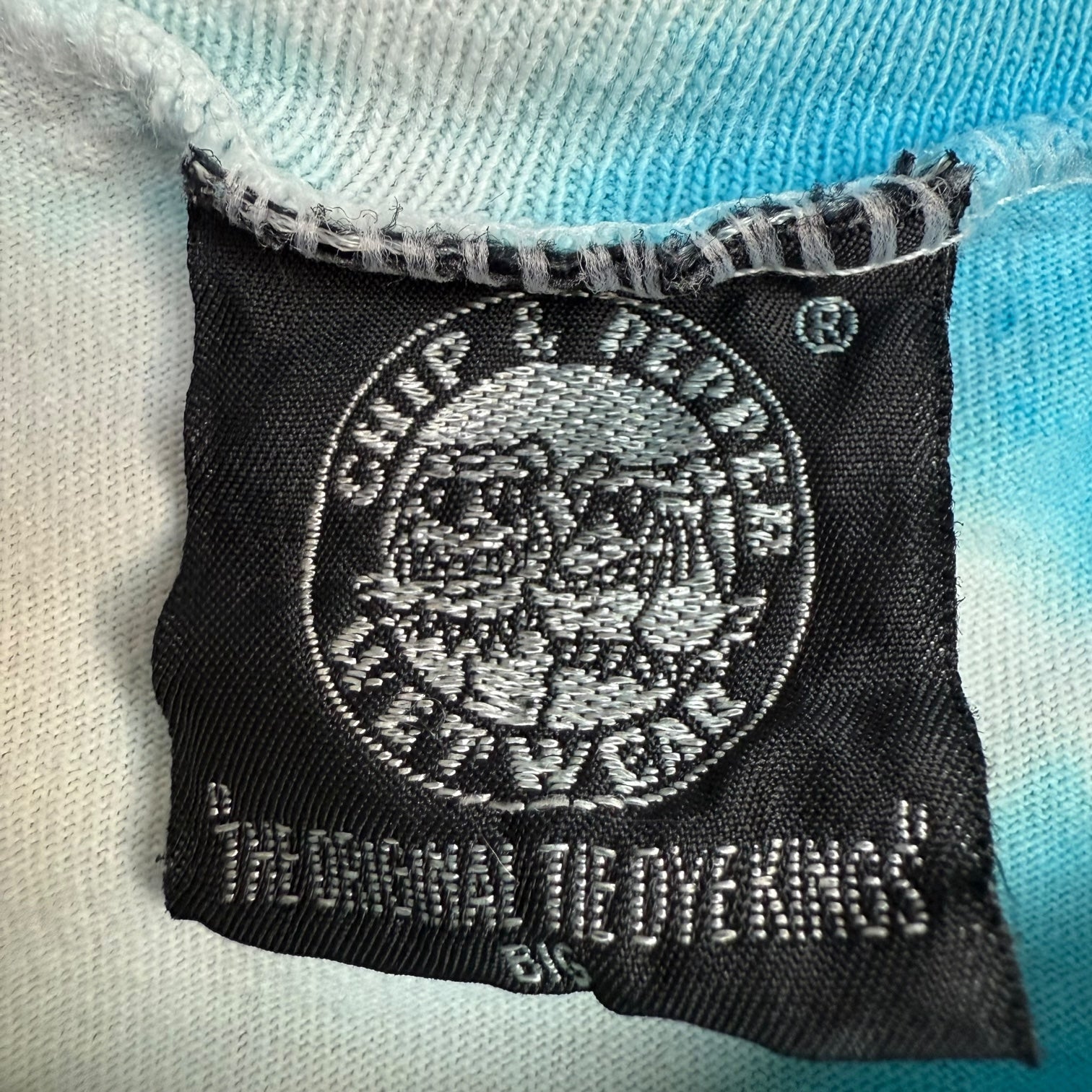 Vintage Chip & Pepper Wet Wear Tie Dye L/S Tee Blue/White