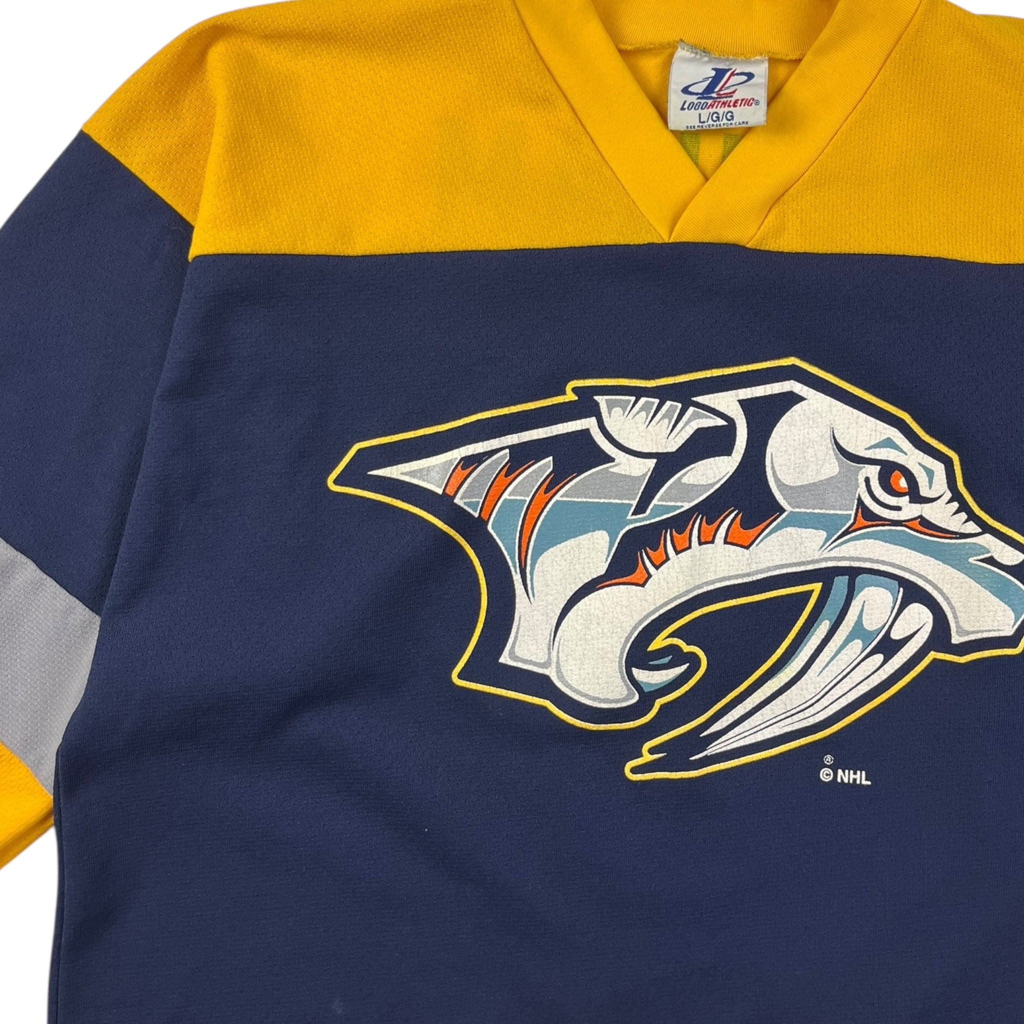 Vintage Nashville Predators Logo Athletic Jersey
