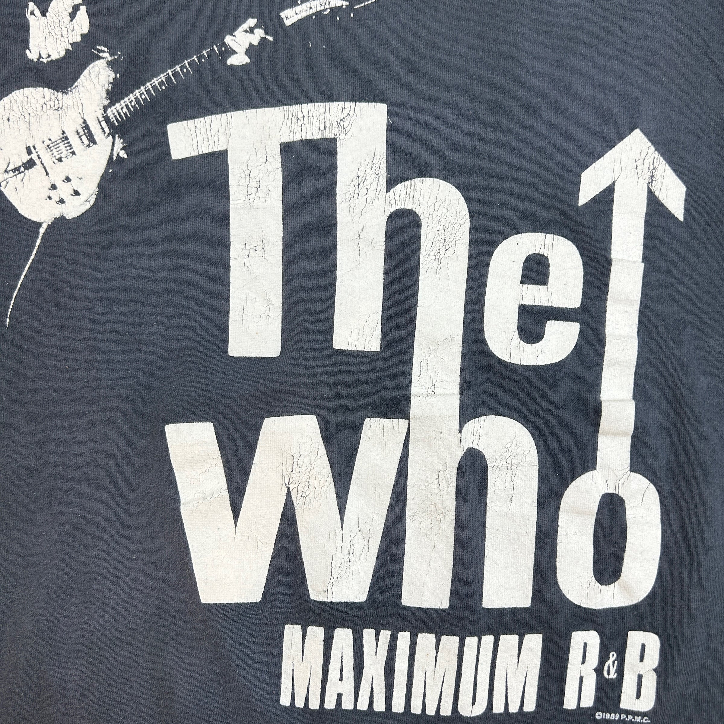 1989 Washed Navy The Who Tour T-Shirt