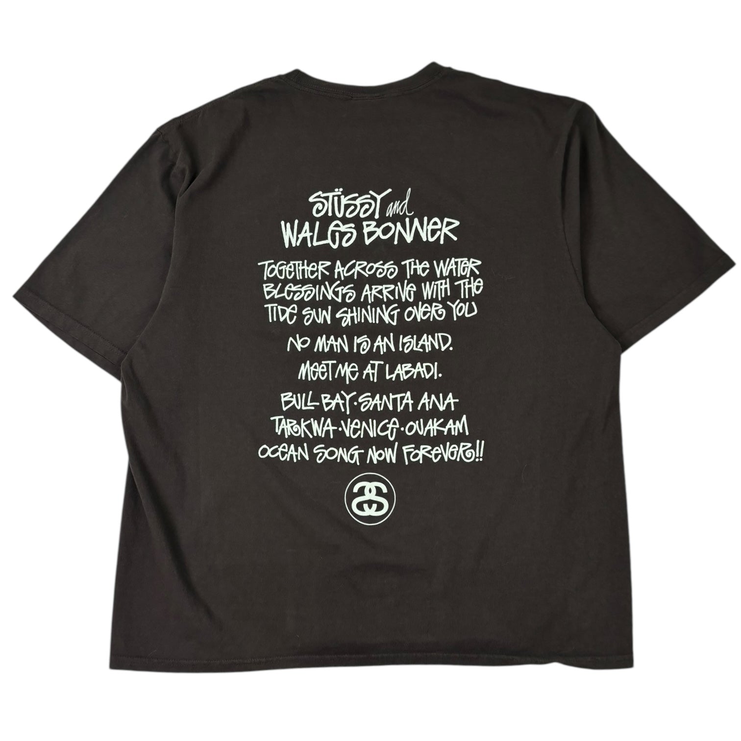 Wales Bonner x Stussy Ocean Song T-Shirt Brown