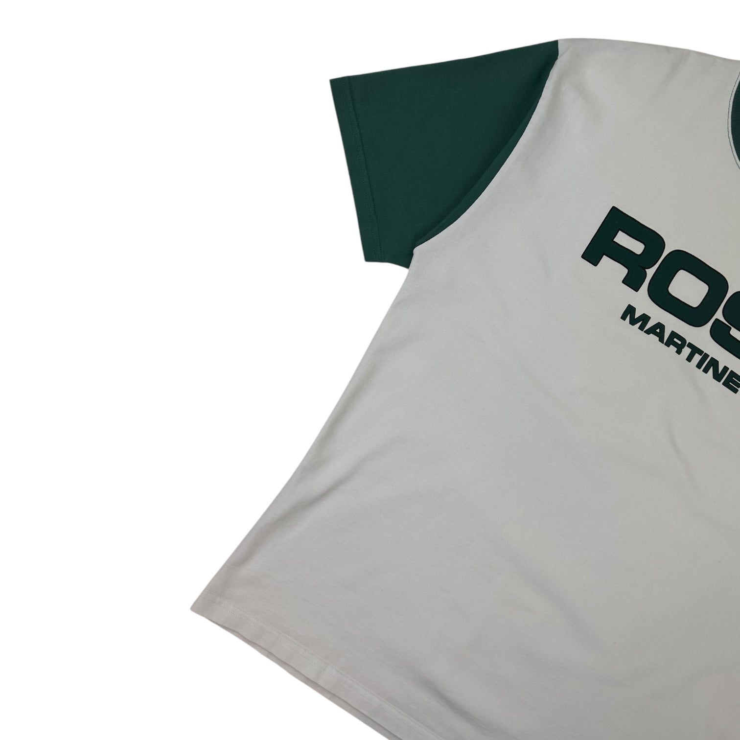 Martine Rose Block Logo T-Shirt White/Green