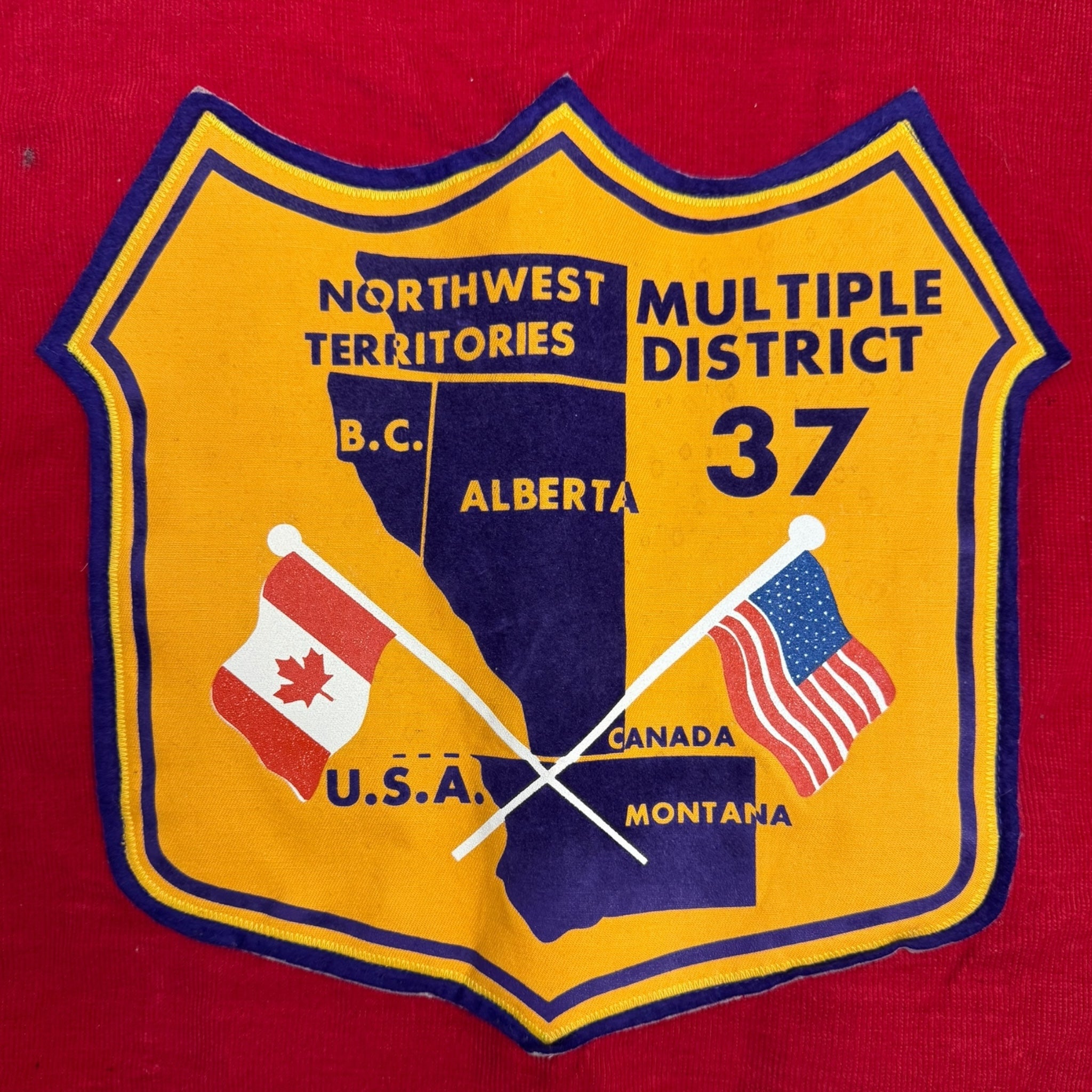 Vintage 60s/70s Bearspaw Alberta lLions Club Pinned Vest