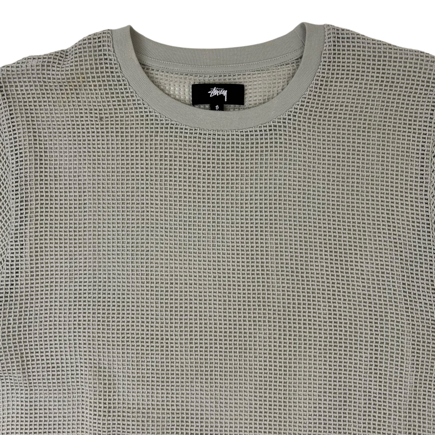 Stussy Cotton Mesh T-Shirt Cream