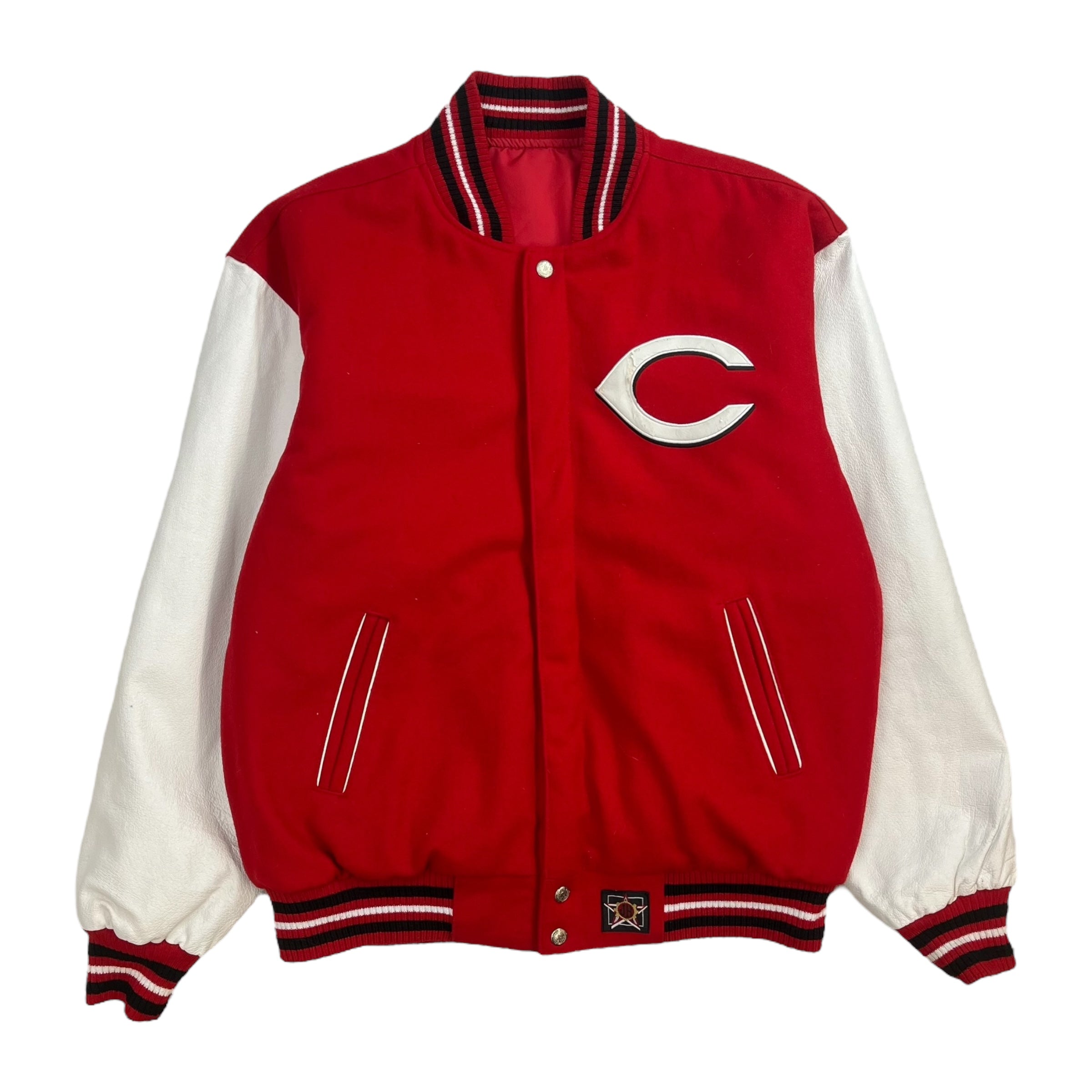 Vintage Jeff Hamilton Cincinnati Reds Jeff Hamilton Varsity Jacket Red