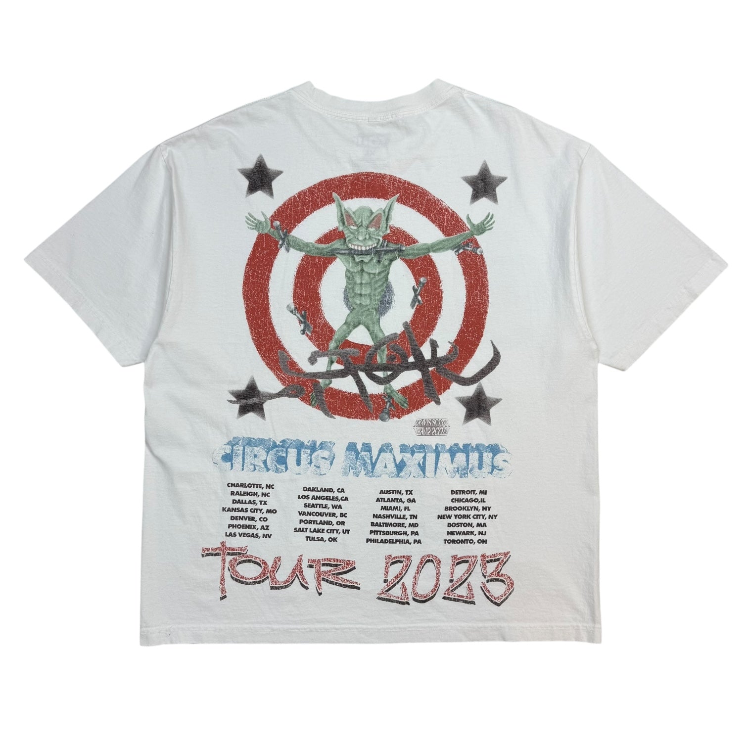 Travis Scott Utopia Circus Maximus Tour Tee White