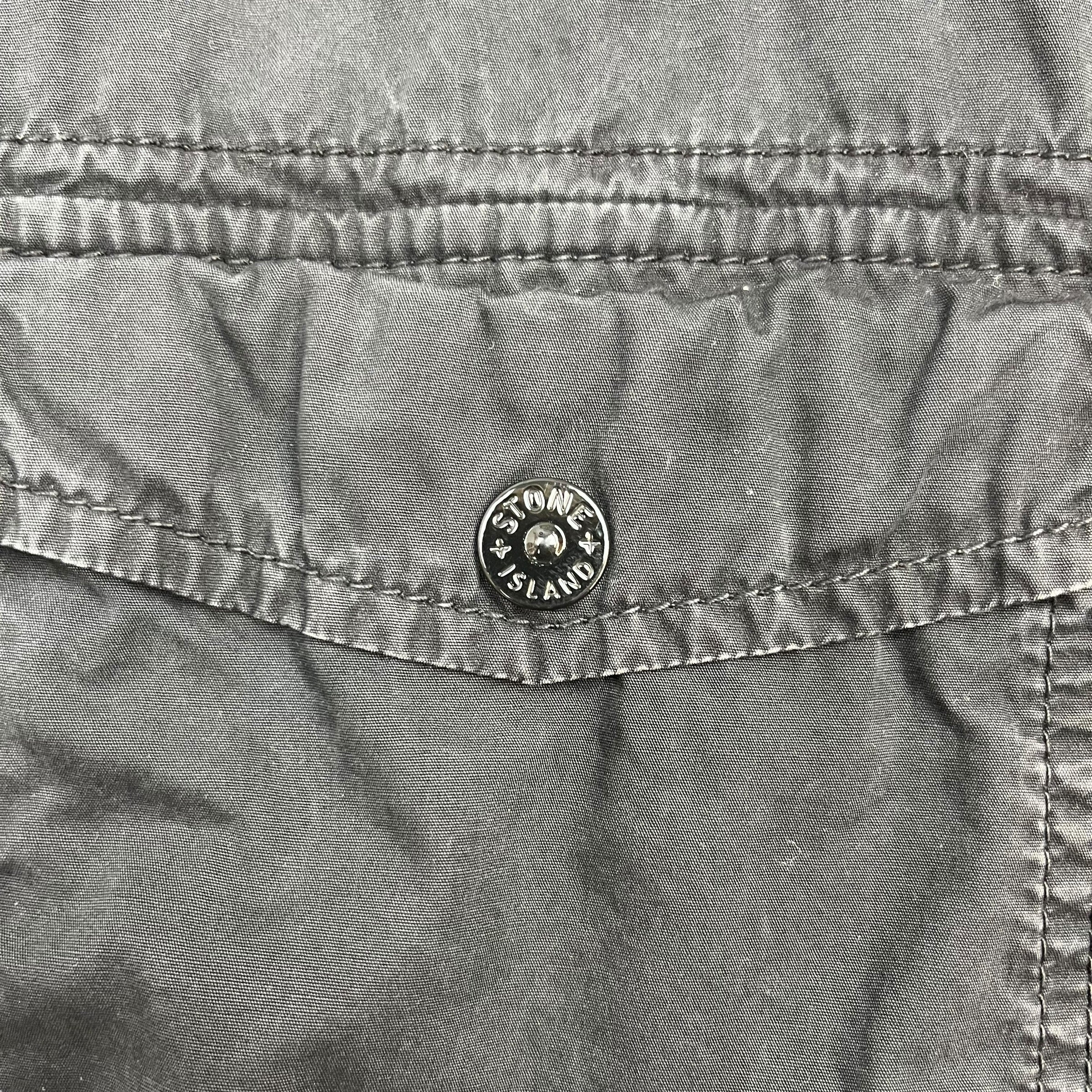 Stone Island Zip Up Overshirt Black
