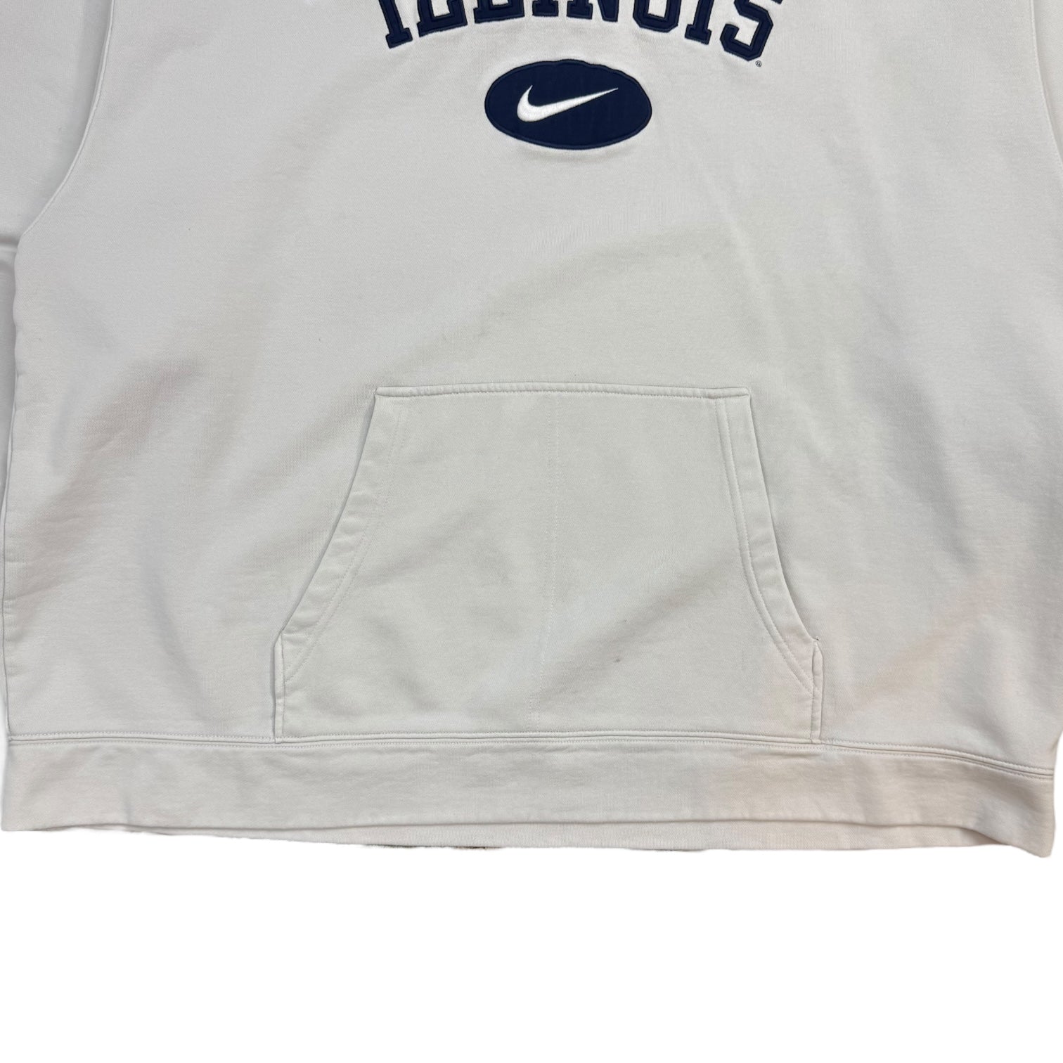 Vintage Nike Team Illinois Hoodie Cream