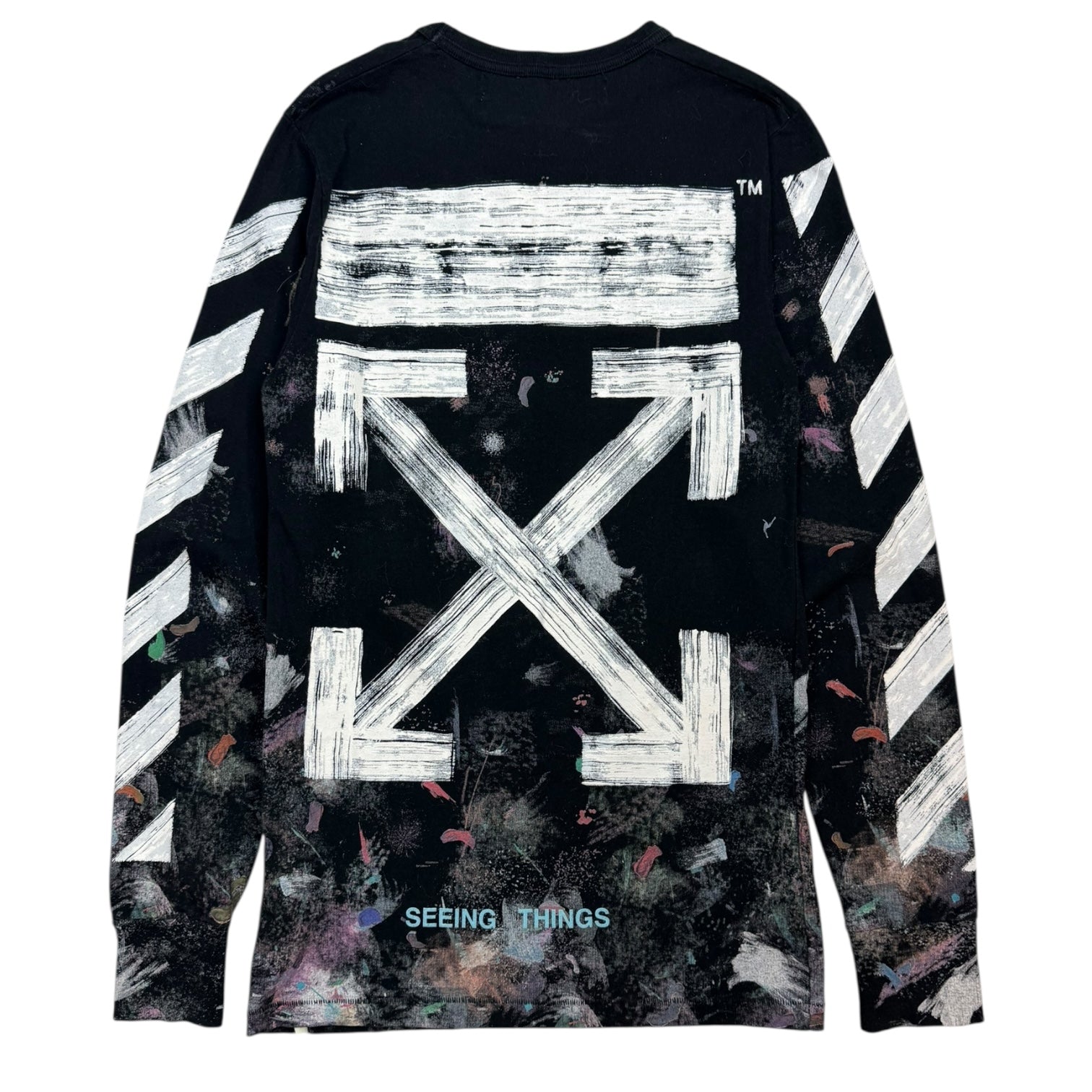Off-White Galaxy Brushed L/S Tee Black