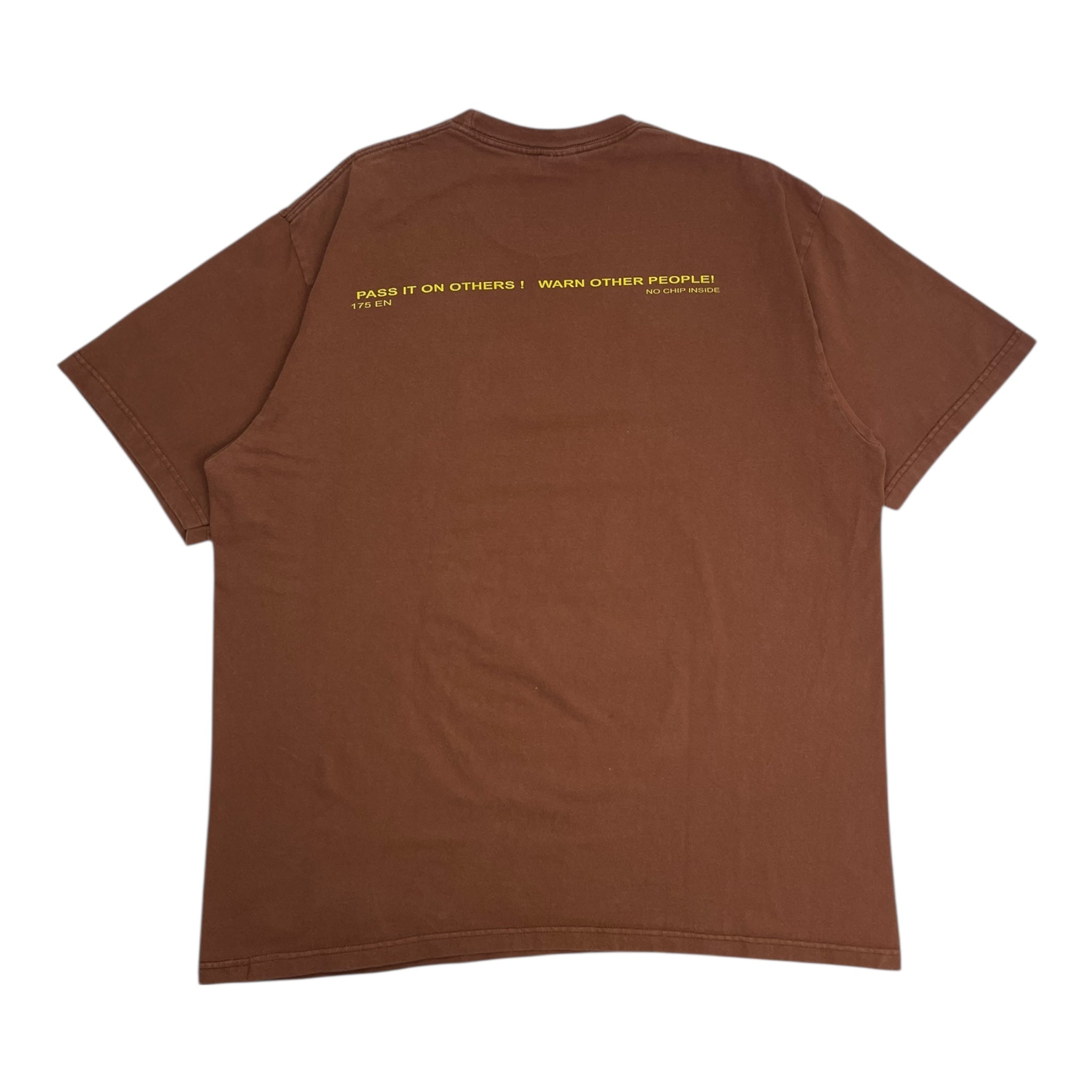 Supreme Warning T-Shirt Brown