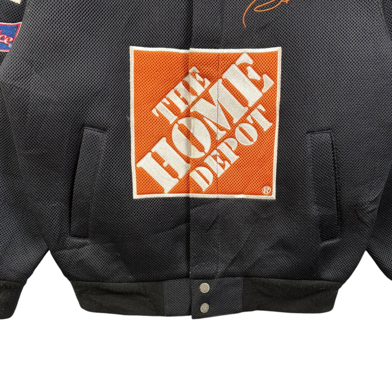 Vintage Jeff Hamilton NASCAR Tony Stewart Mesh Racing Jacket Black